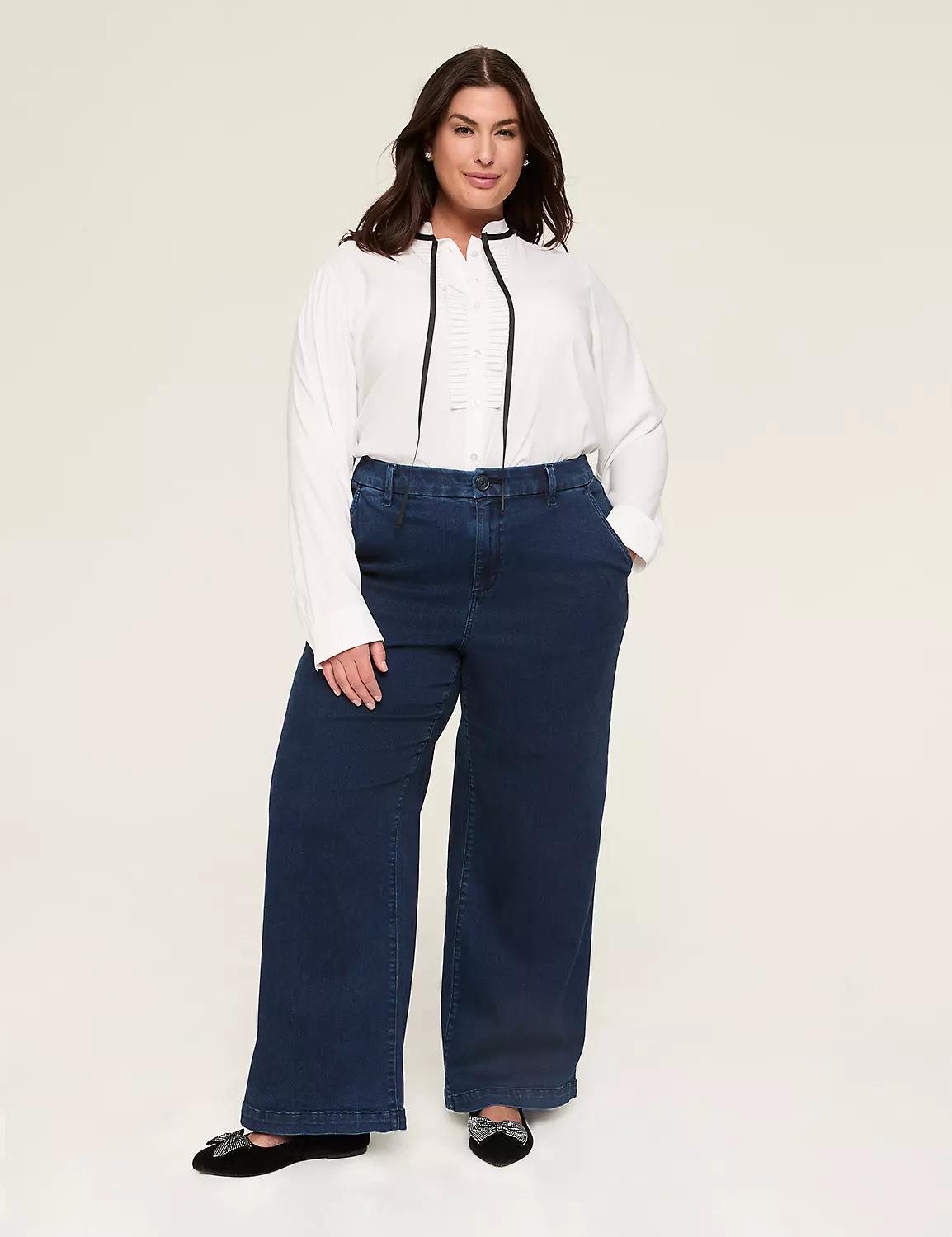 Relaxed Ribbon-Tie Blouse Product Image