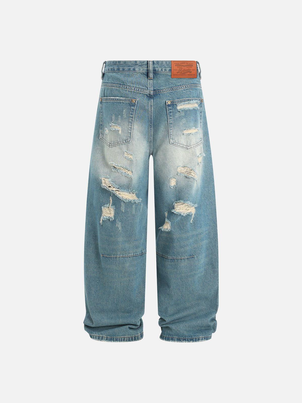 Aelfric Eden Wrinkle Distressed Baggy Jeans Product Image