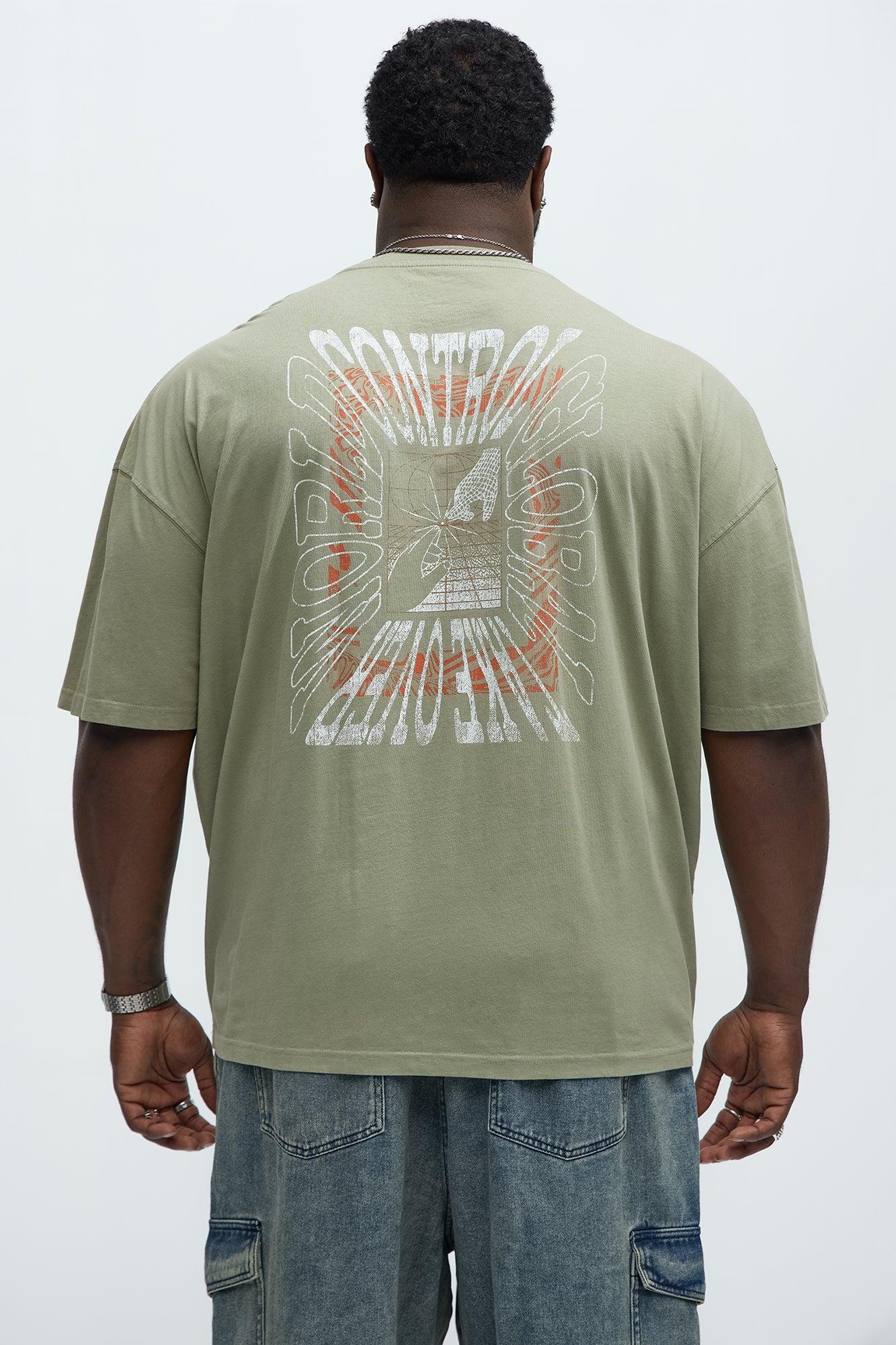 World Control Oversized Short Sleeve Tee - Olive Product Image