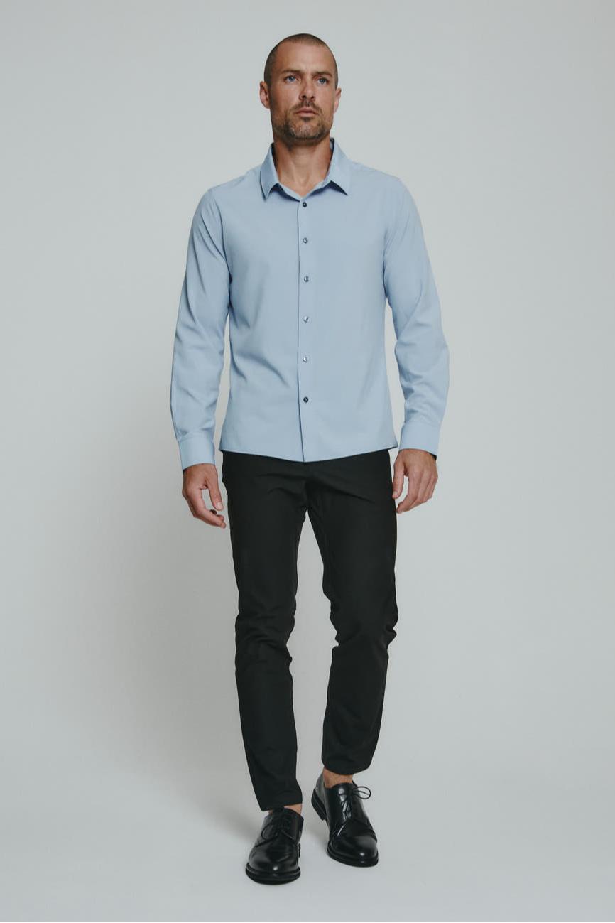 Liberty Long Sleeve Shirt - Dusty Blue Product Image