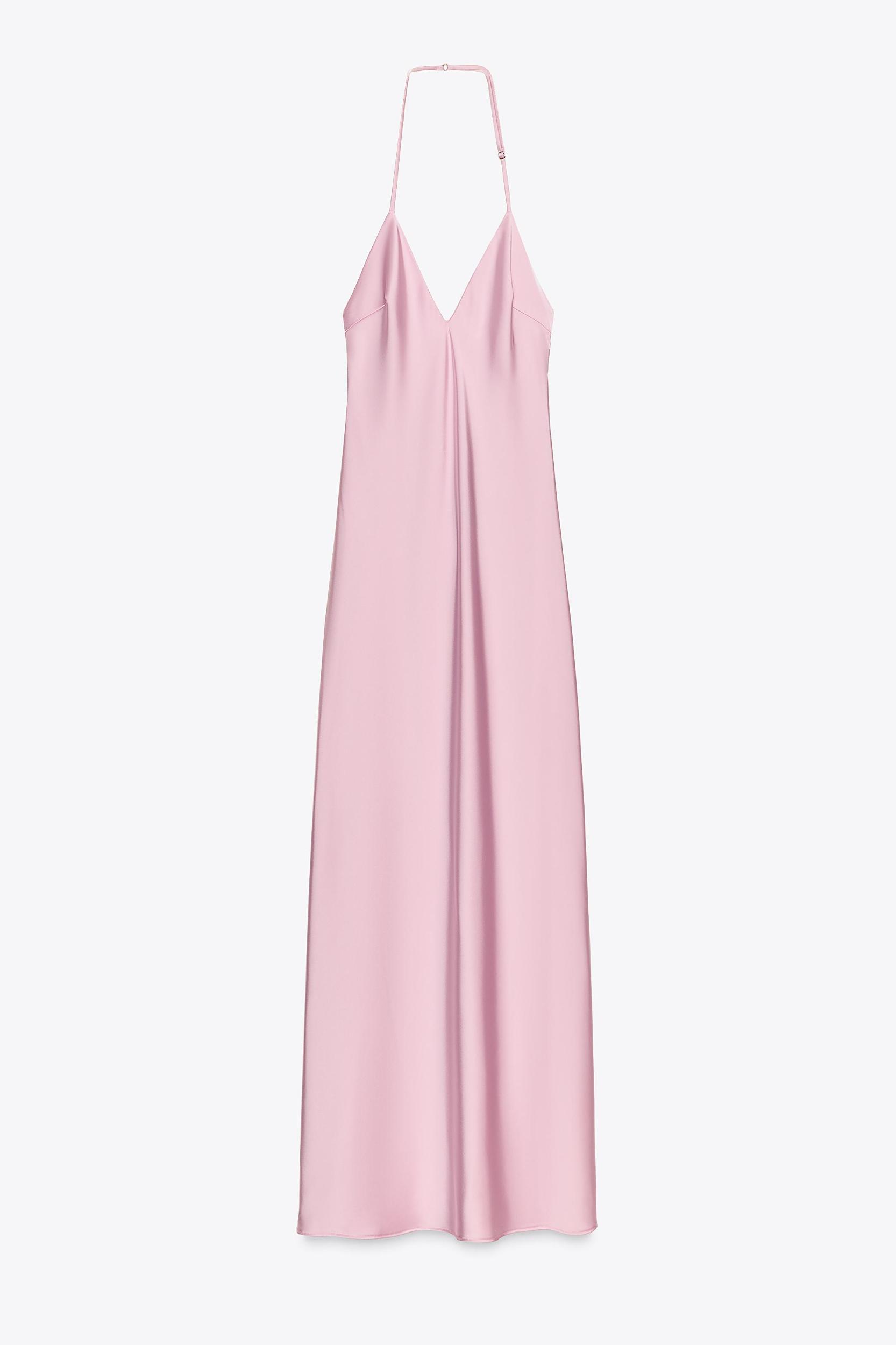 SATIN MIDI DRESS Product Image