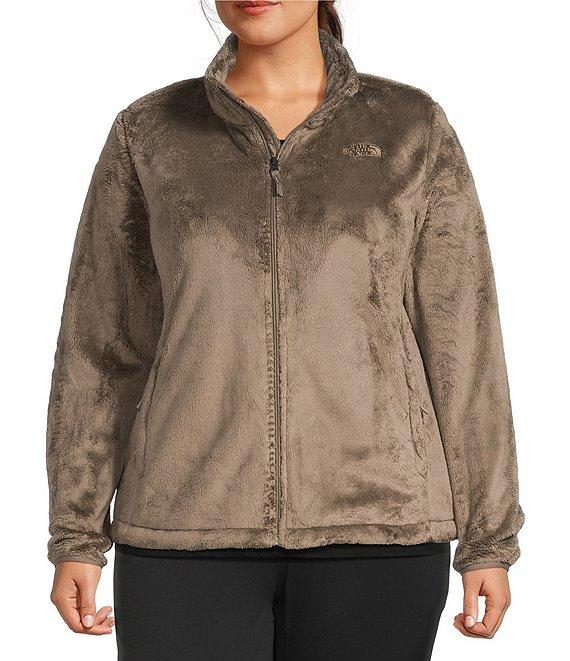 The North Face Plus Size Osito Silken Raschel Fleece Stand Collar Front Zip Jacket Product Image