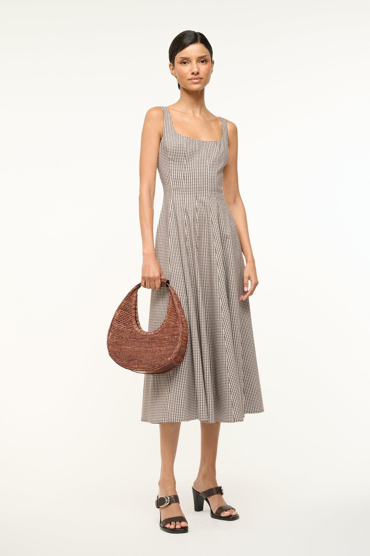 MOON RAFFIA BAG | MAHOGANY Product Image