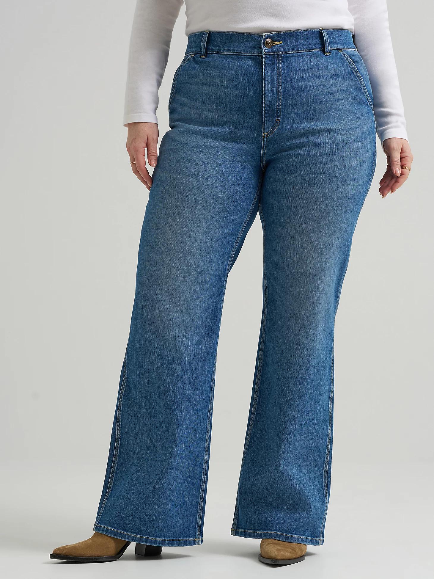 Women's Legendary High Rise A-Line Jean (Plus) | Women's Jeans | Lee® Product Image