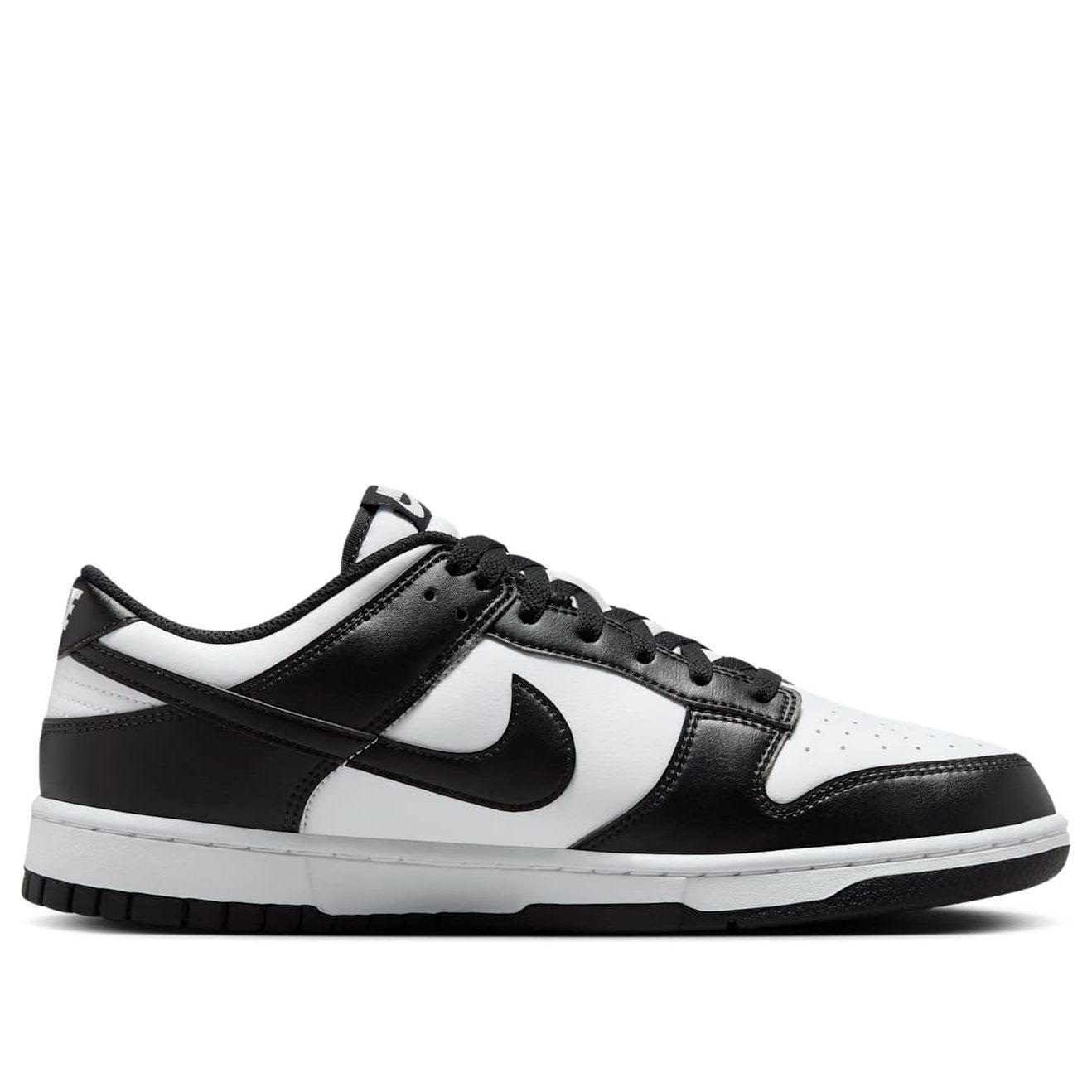 Black & White Dunk Low Retro Sneakers Product Image