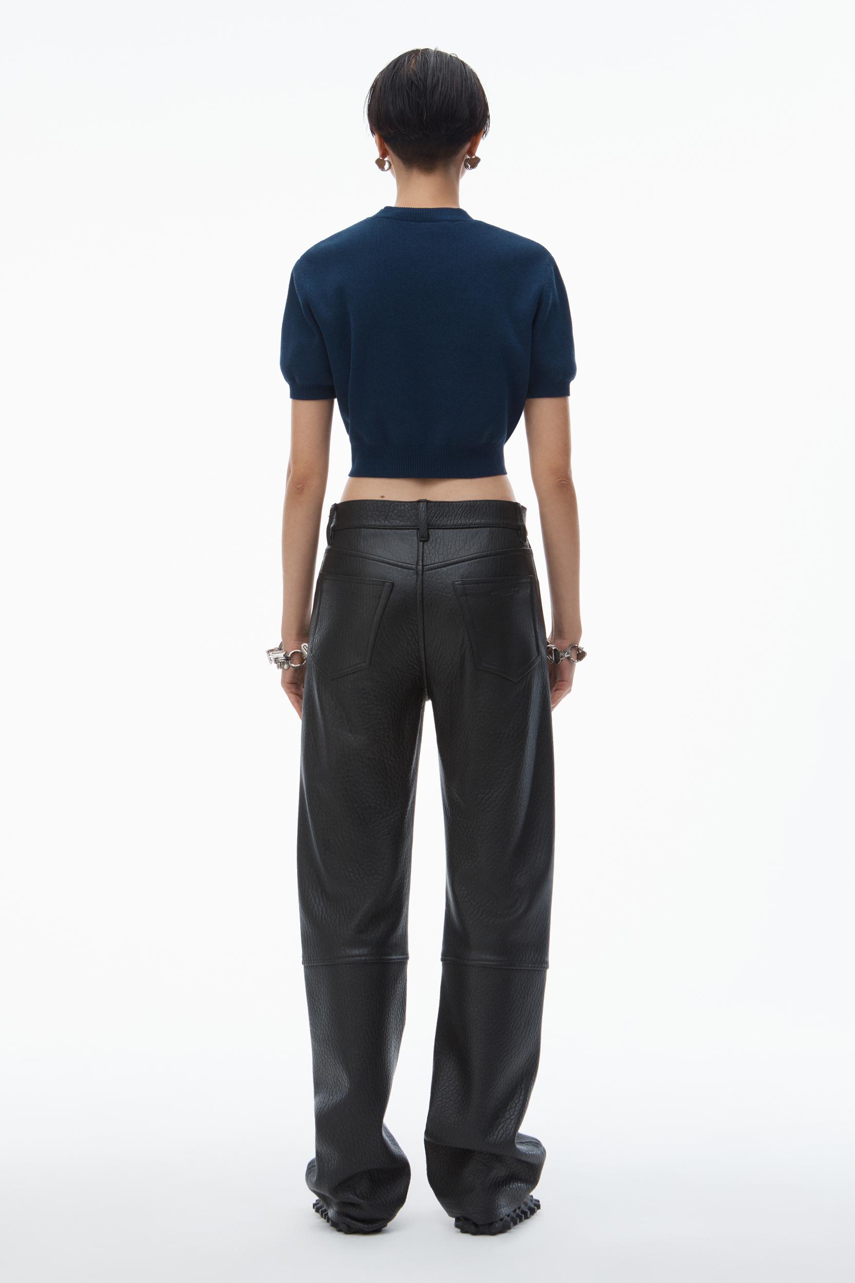 Logo-embossed Tee In Rib-knit Product Image