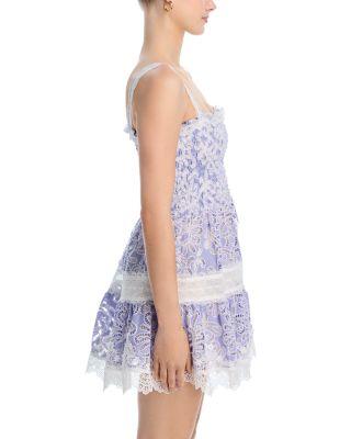 Aerin Lace Trim Mini Dress Product Image