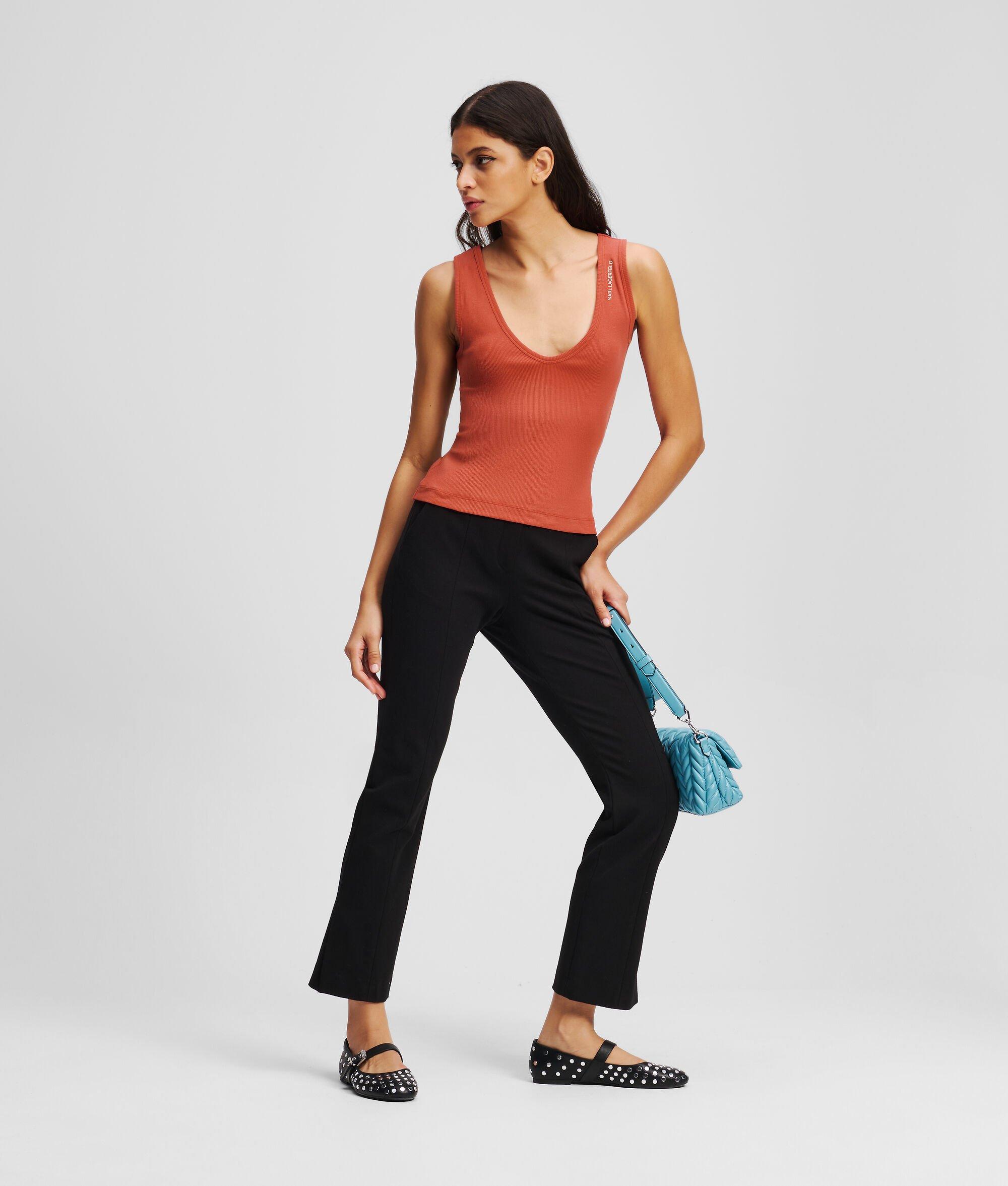 RIBBED V-NECK TANK TOP Product Image