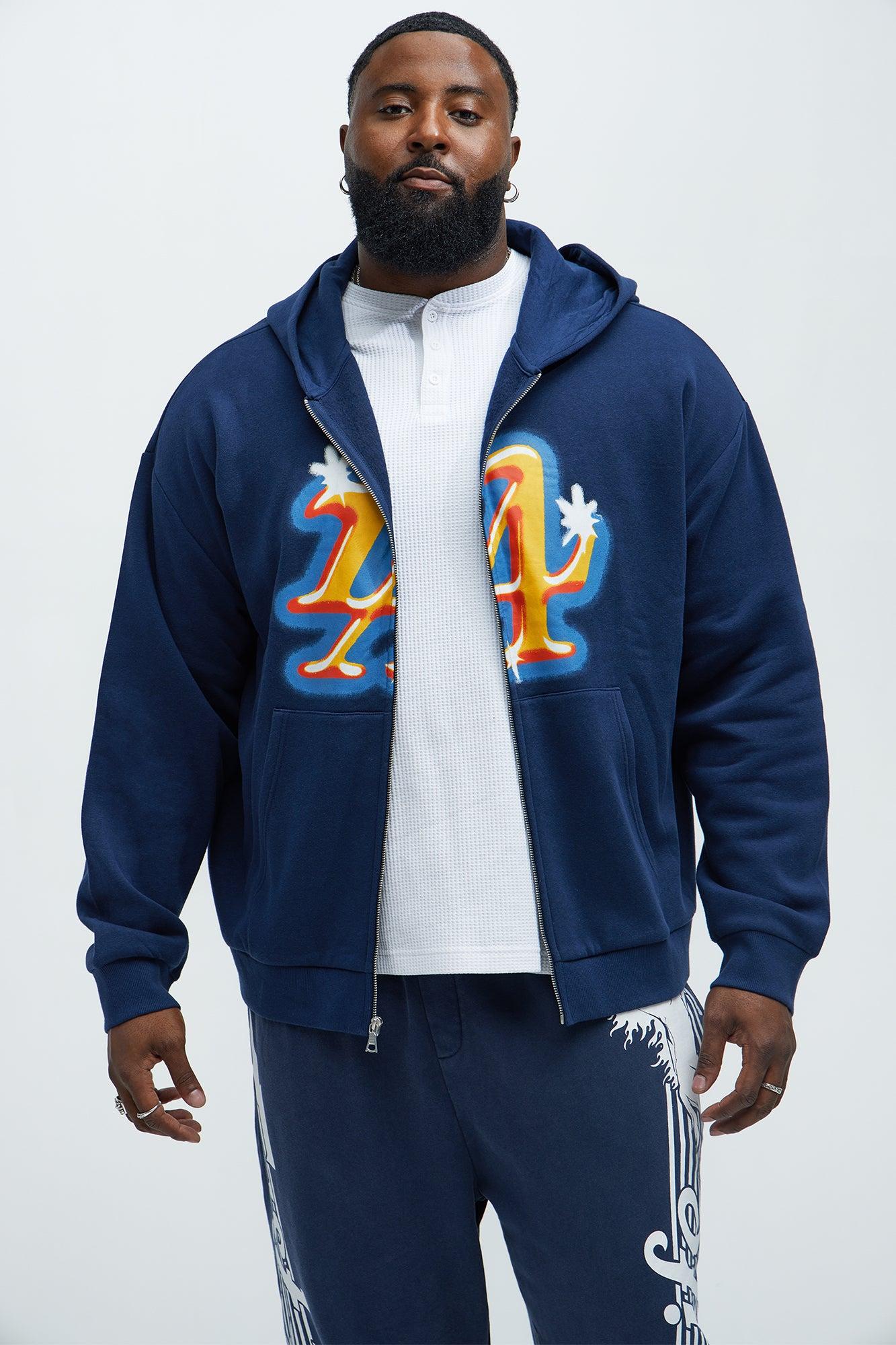 Tyson City of LA Zip Up Hoodie - Navy Product Image