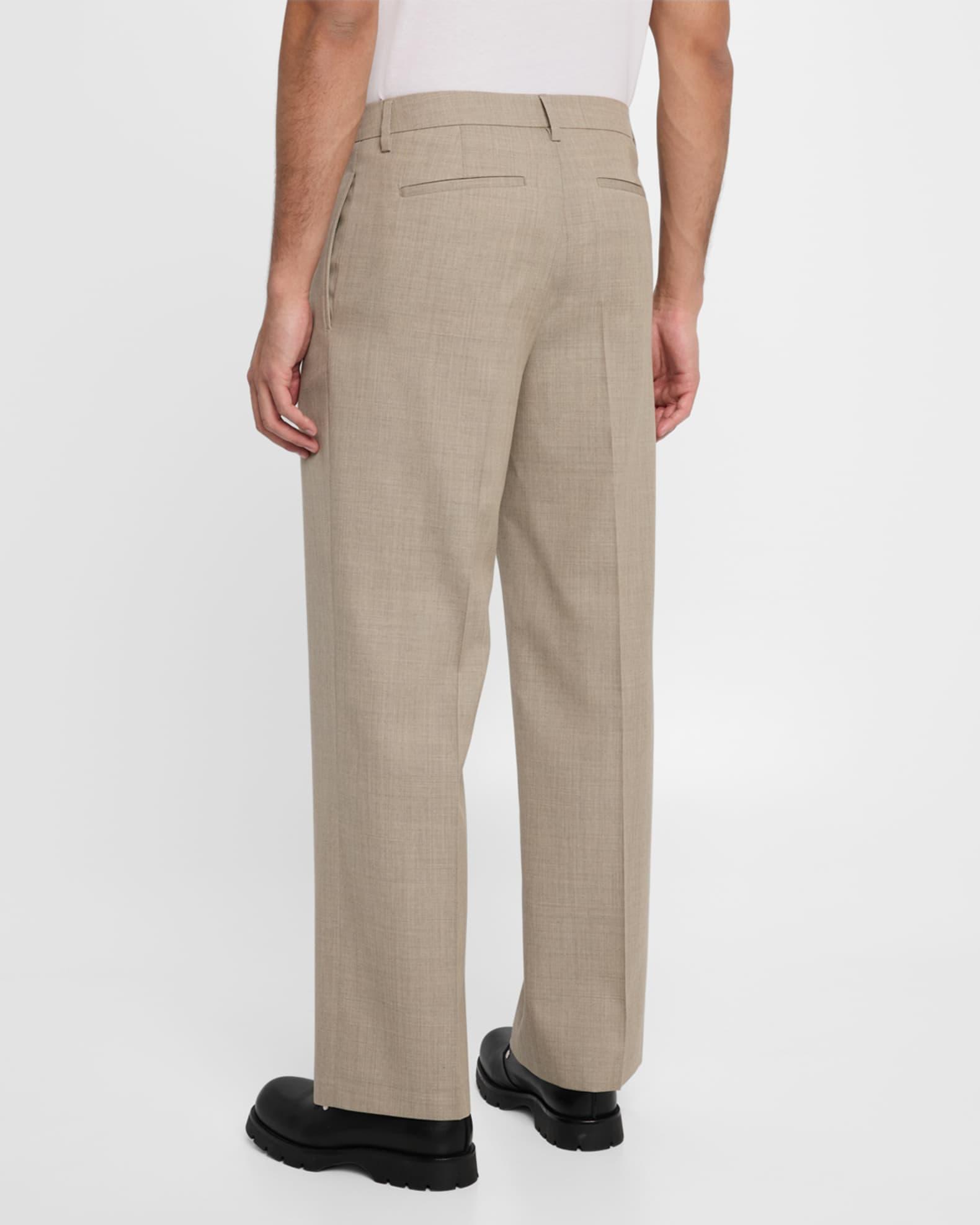 Men's Wide Leg Wool Trousers Product Image