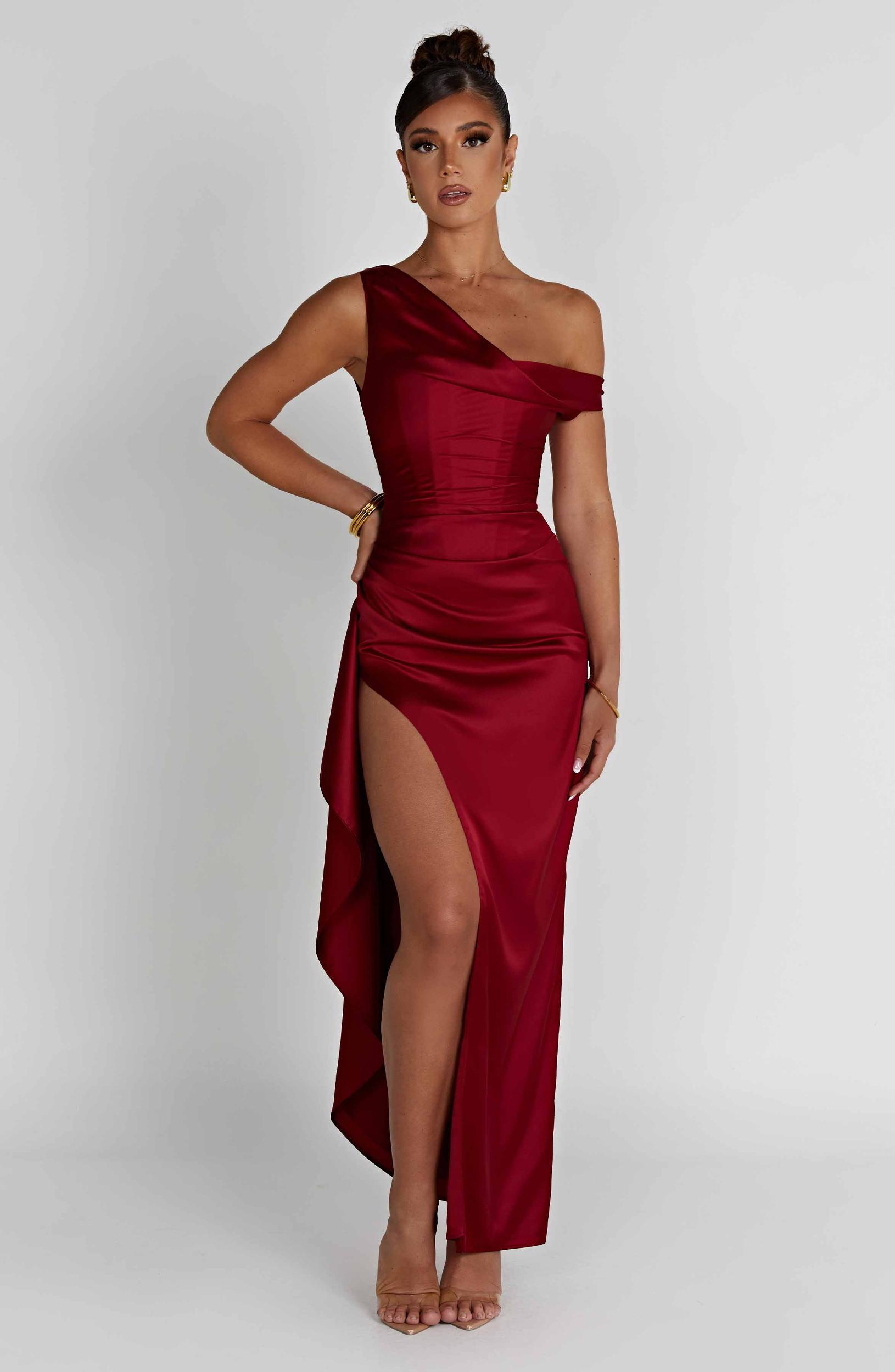 Juliene Maxi Dress - Wine Product Image