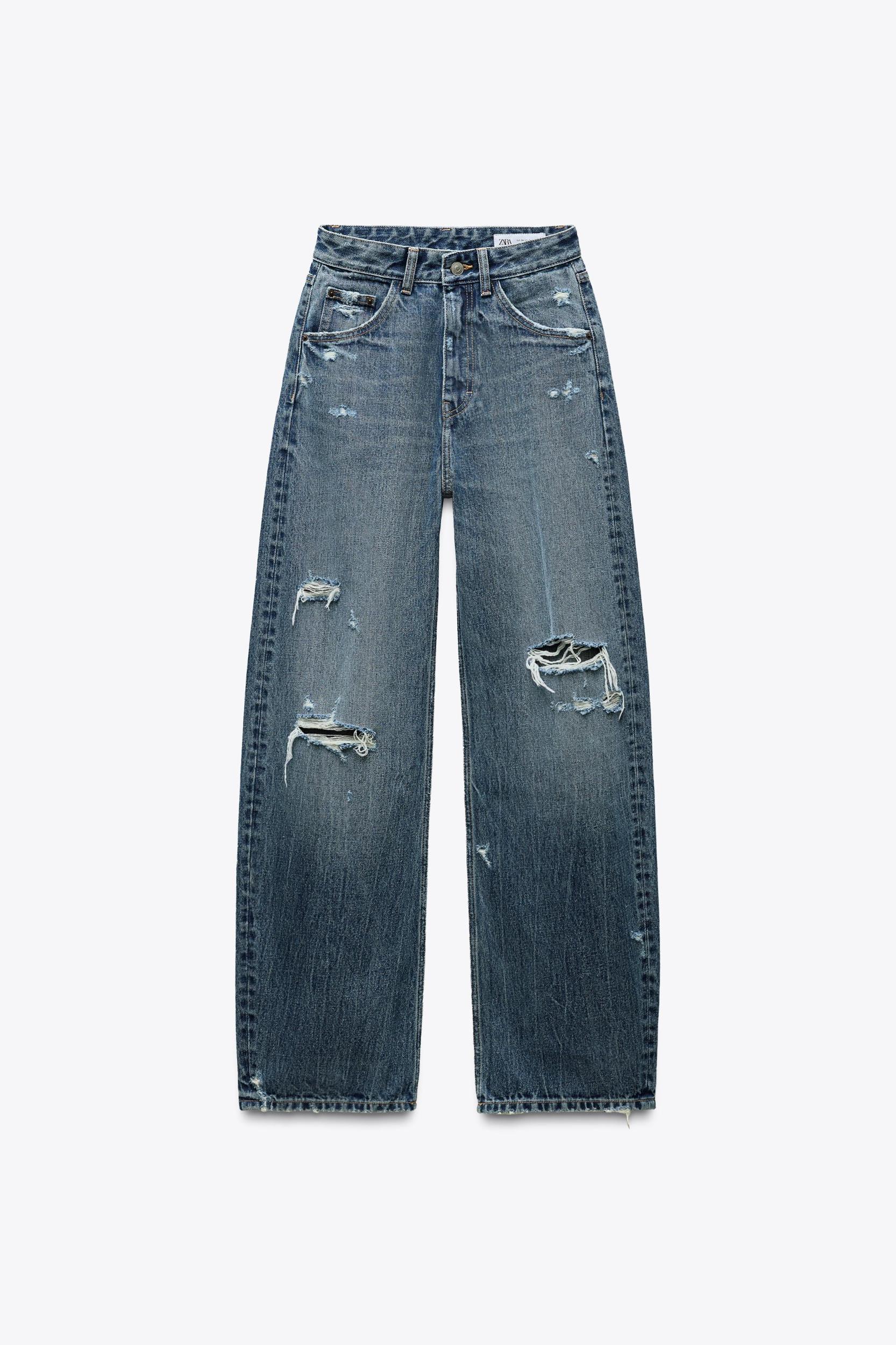 TRF CURVED HIGH-WAIST JEANS Product Image