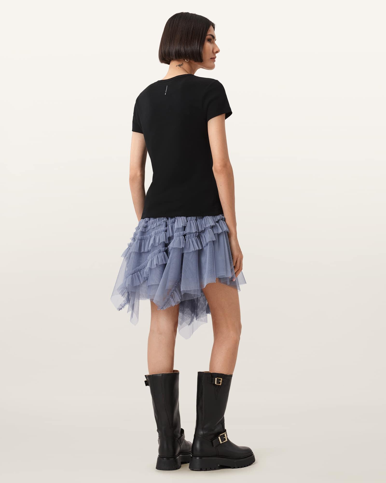 Jayde Ruffled Tulle Mini Skirt Product Image