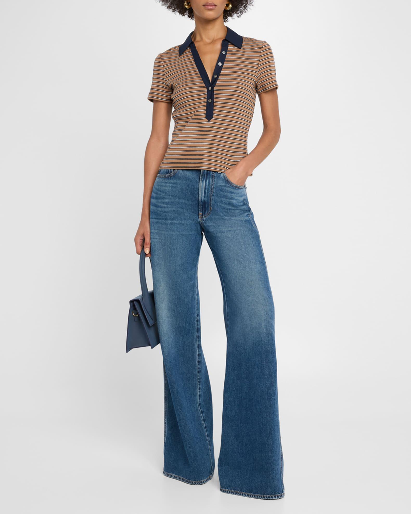 Kasey Mid-Rise Wide-Leg Jeans Product Image