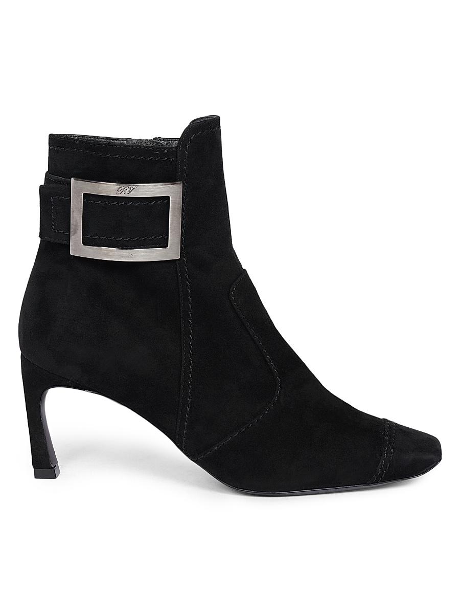 Womens Trompette 70MM Suede Booties Product Image