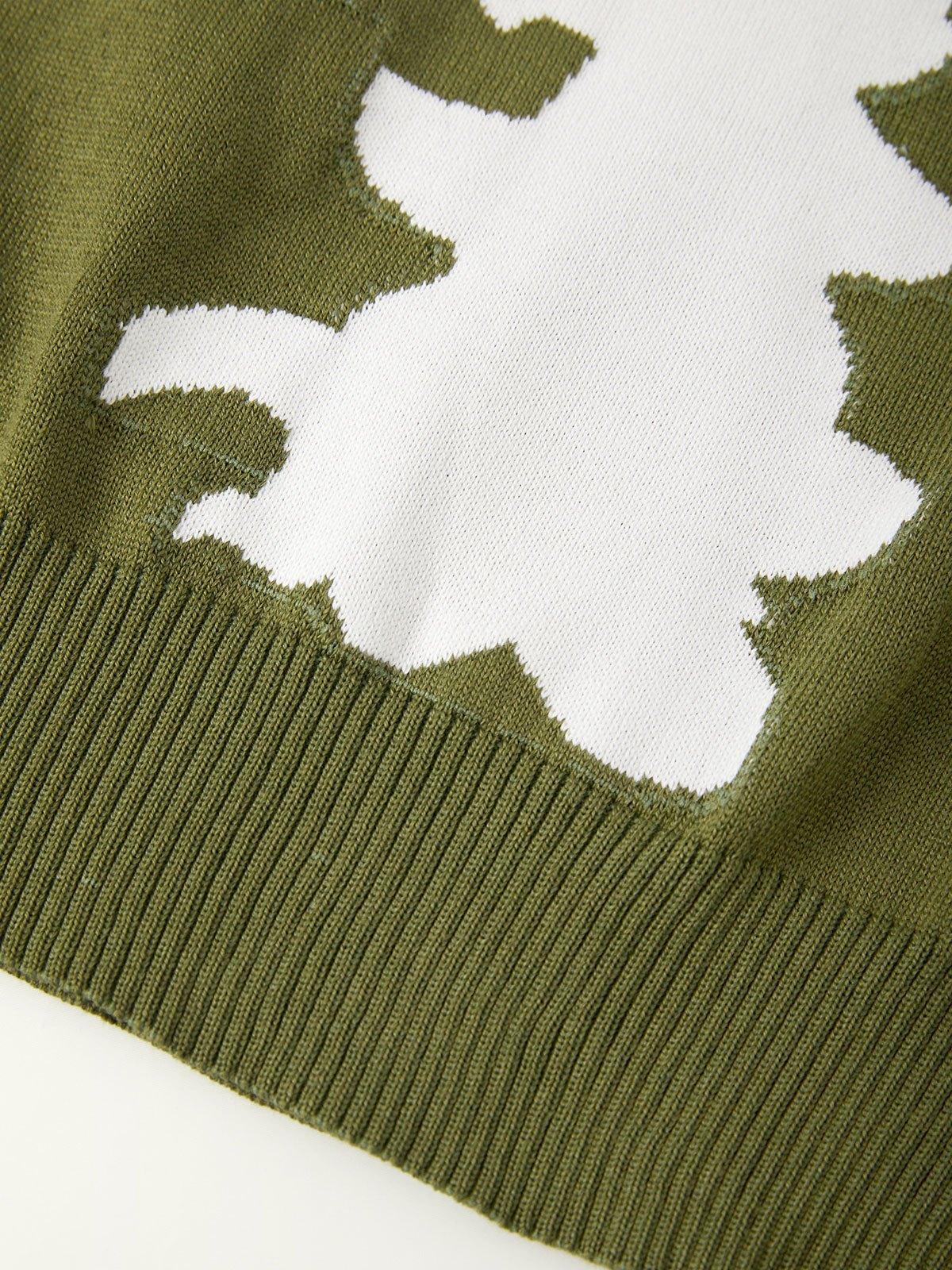 Oversized Skeleton Knit Sweater Product Image