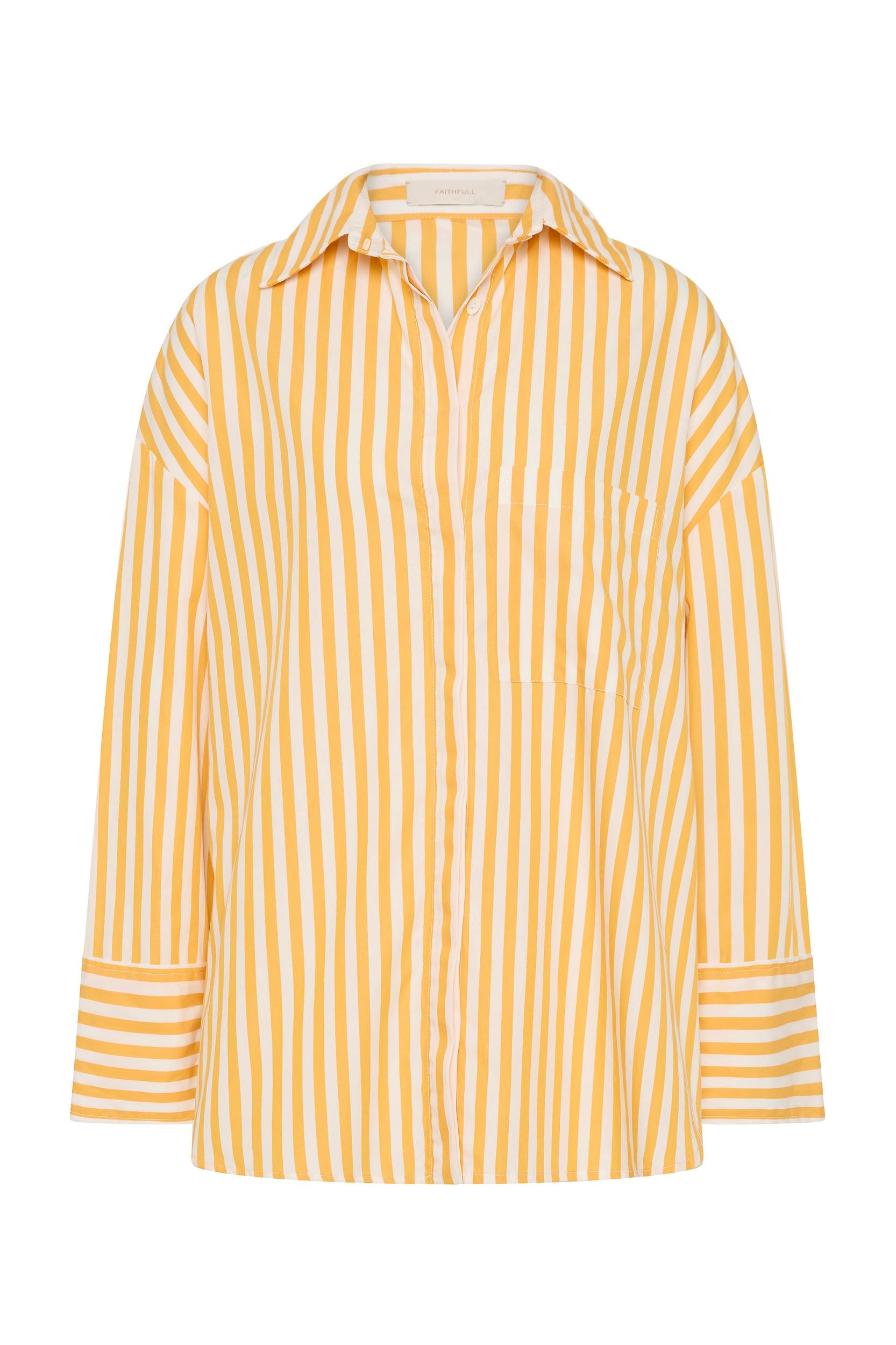 Clemente Shirt Orozco Stripe Mustard Product Image