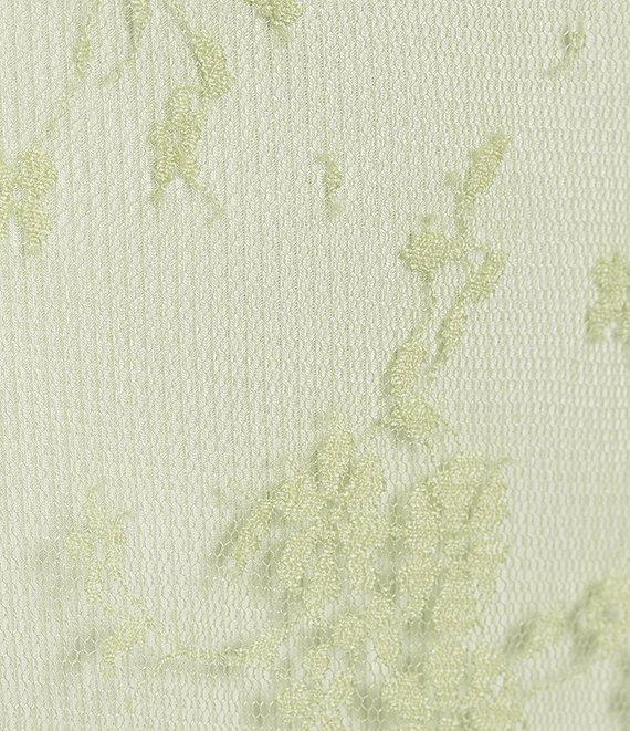 Honey & Sparkle T-Shirt Layered Floral Pattern Mesh Babydoll Cami Top Product Image