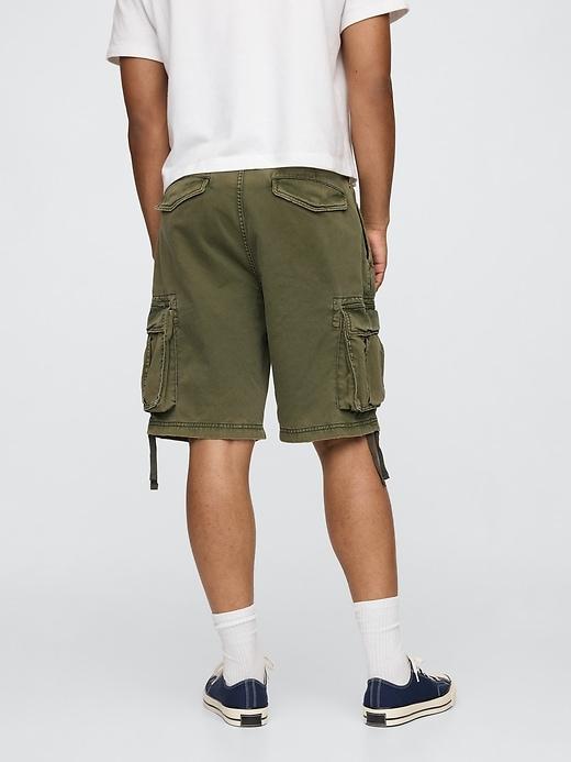 Twill Cargo Baggy Shorts Product Image