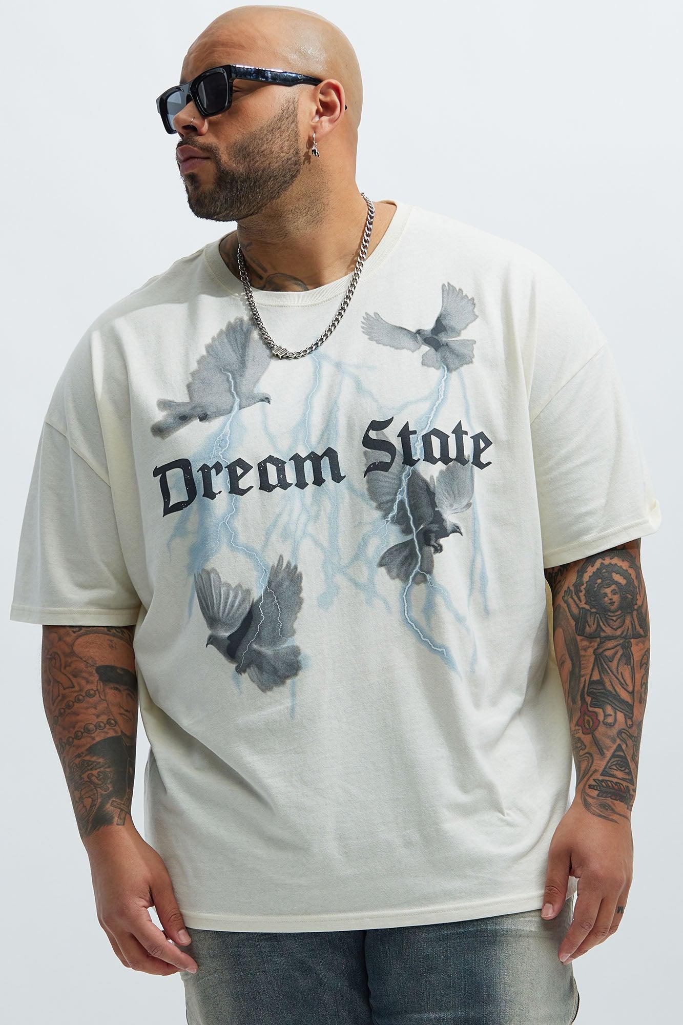 Dream State Oversized Short Sleeve Tee - White Product Image