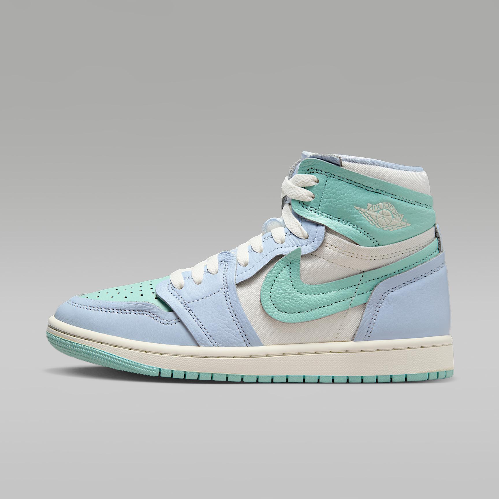 Jordan Womens Jordan Air Jordan 1 MM High - Womens Shoes Black/Grey Product Image