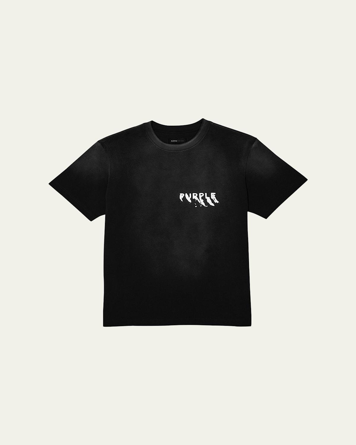 Mens Graphic Logo Knit Jersey Crewneck T-Shirt Product Image