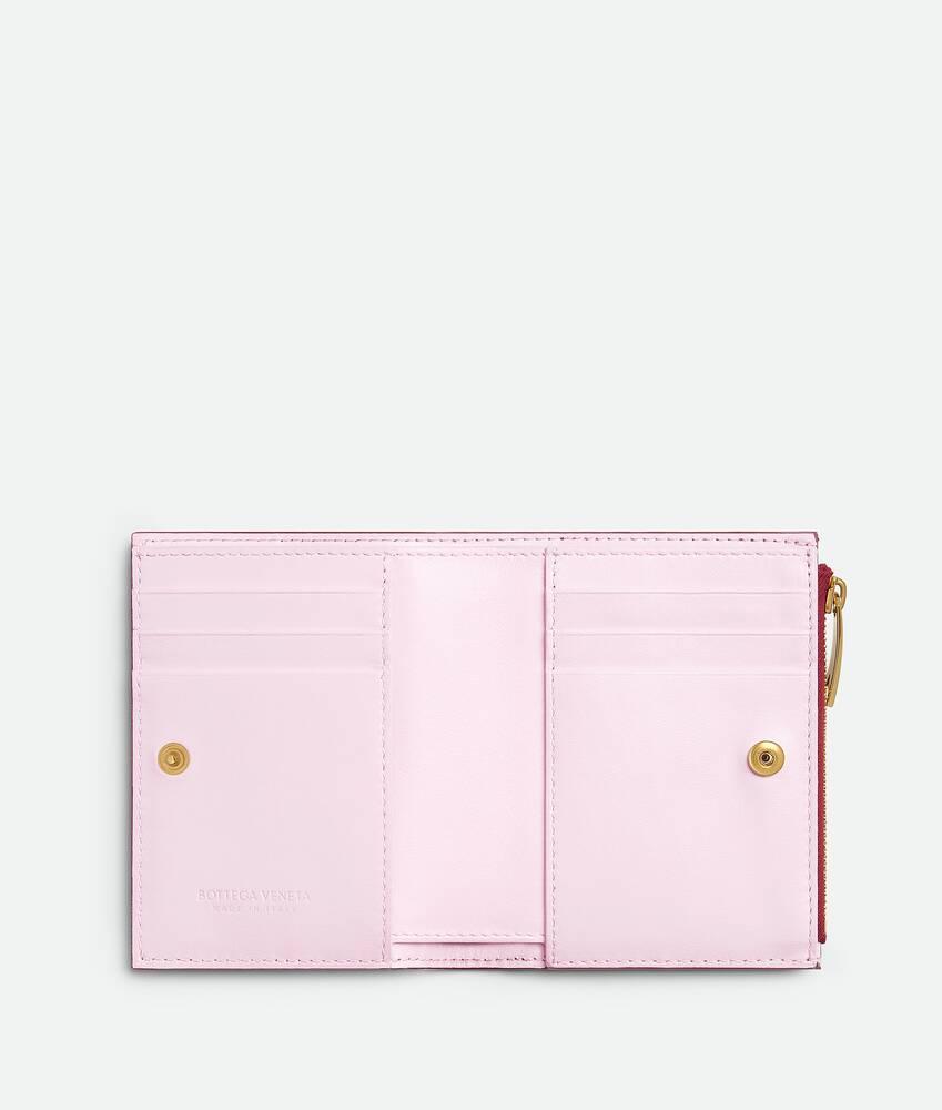 Women's Cassette Small Bi-Fold Wallet in Dark red / Bliss washed Product Image