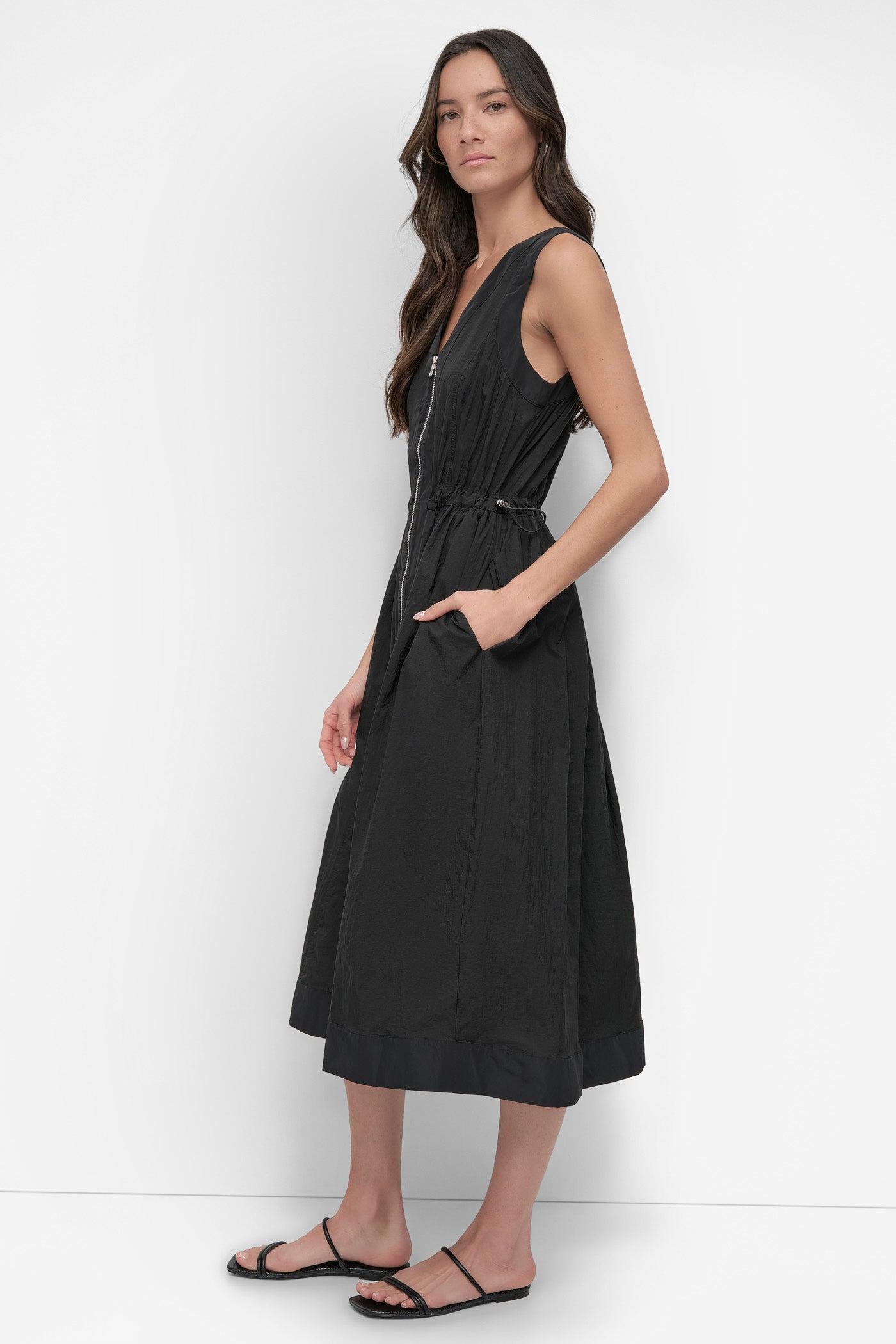 SLEEVELESS ZIP FRONT DRESS Product Image
