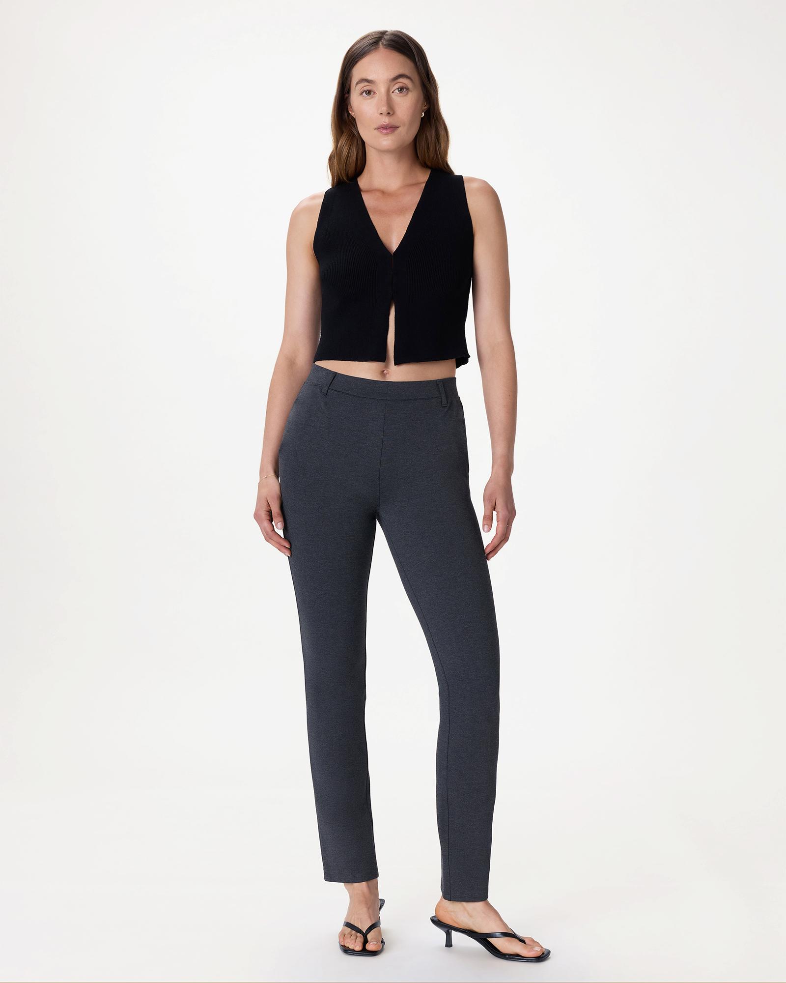 Quince | Women's Ultra-Stretch Ponte Straight Leg Pants Tall Rayon Product Image