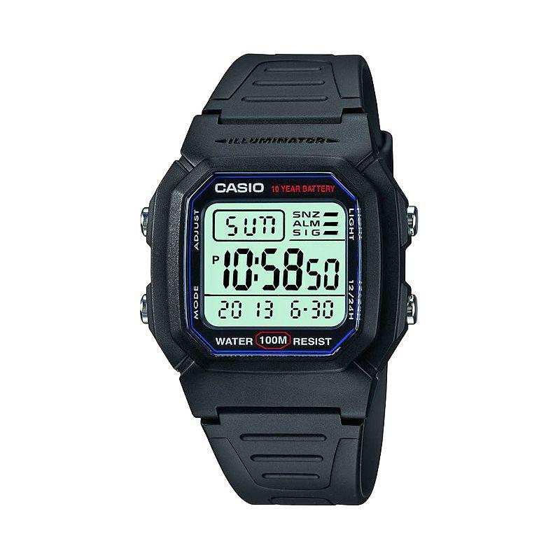 Casio Men's Classic Digital Chronograph Watch - W800H-1AV, Black Product Image