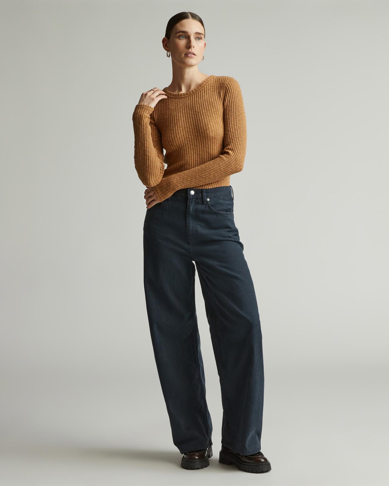 Womens Cozy Rib Long-Sleeve Tee Sweater by Everlane Product Image