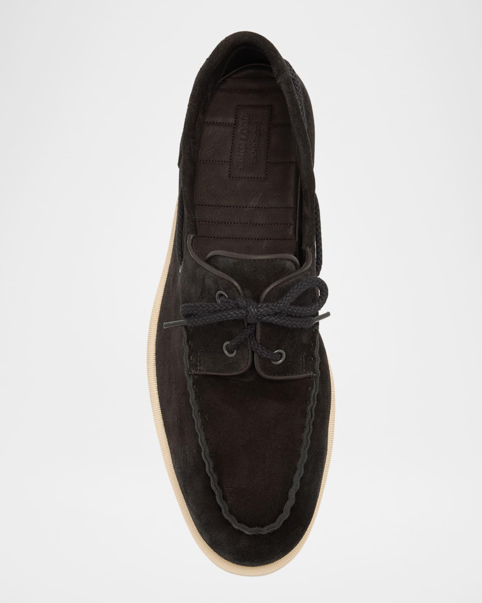 Men's Foil Suede Boat Shoes Product Image