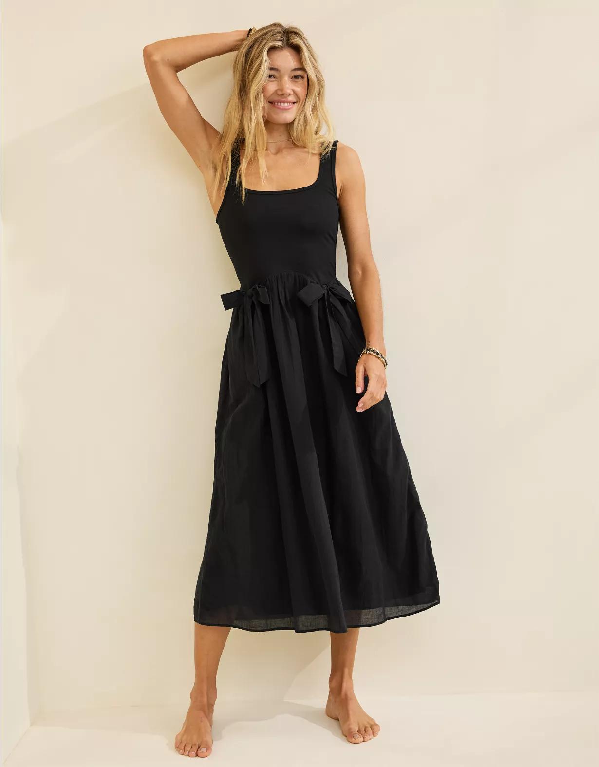 Aerie At The Barre Bow Dress Product Image