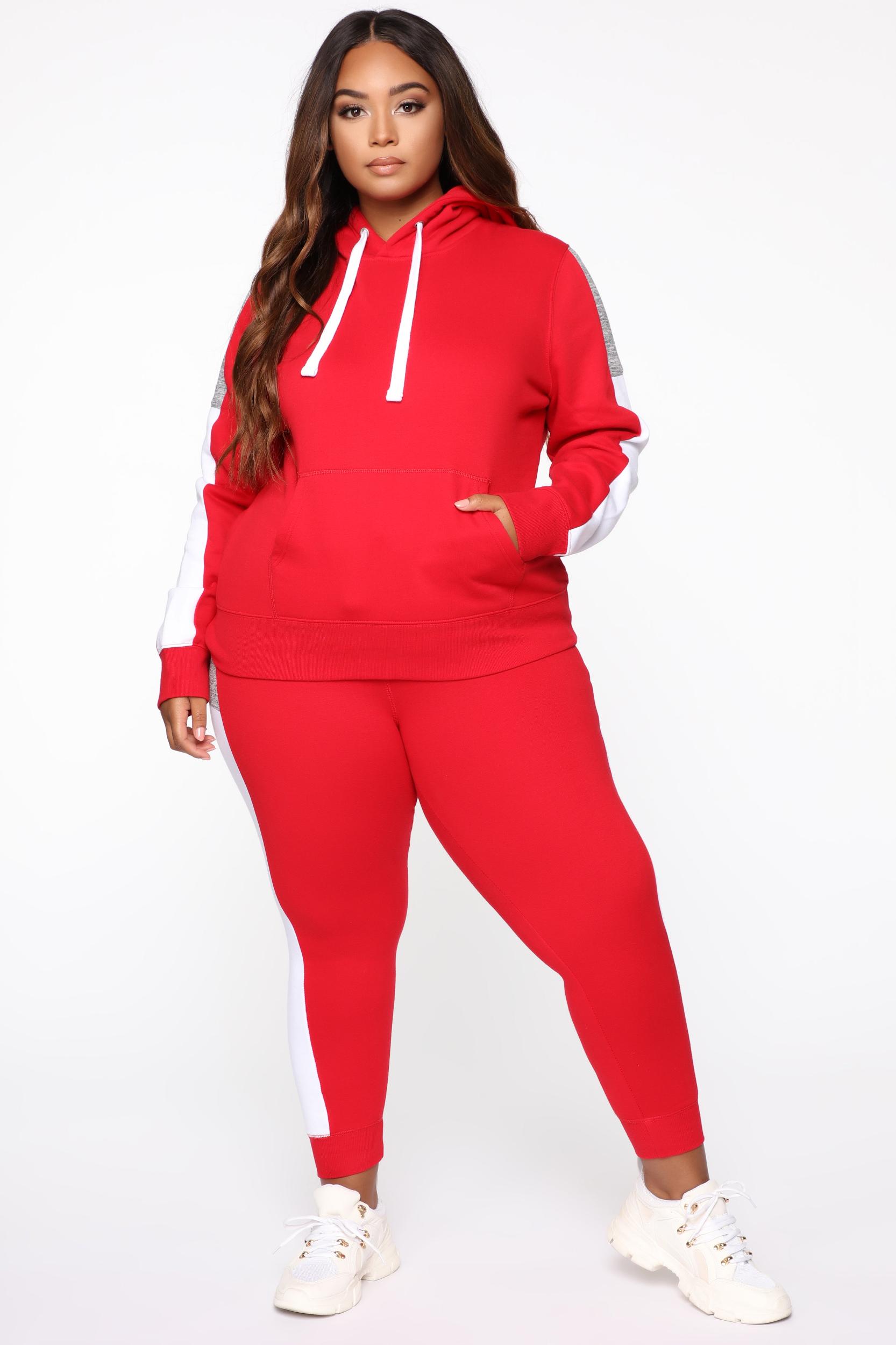 Analissa Pullover Hoodie - Red Product Image