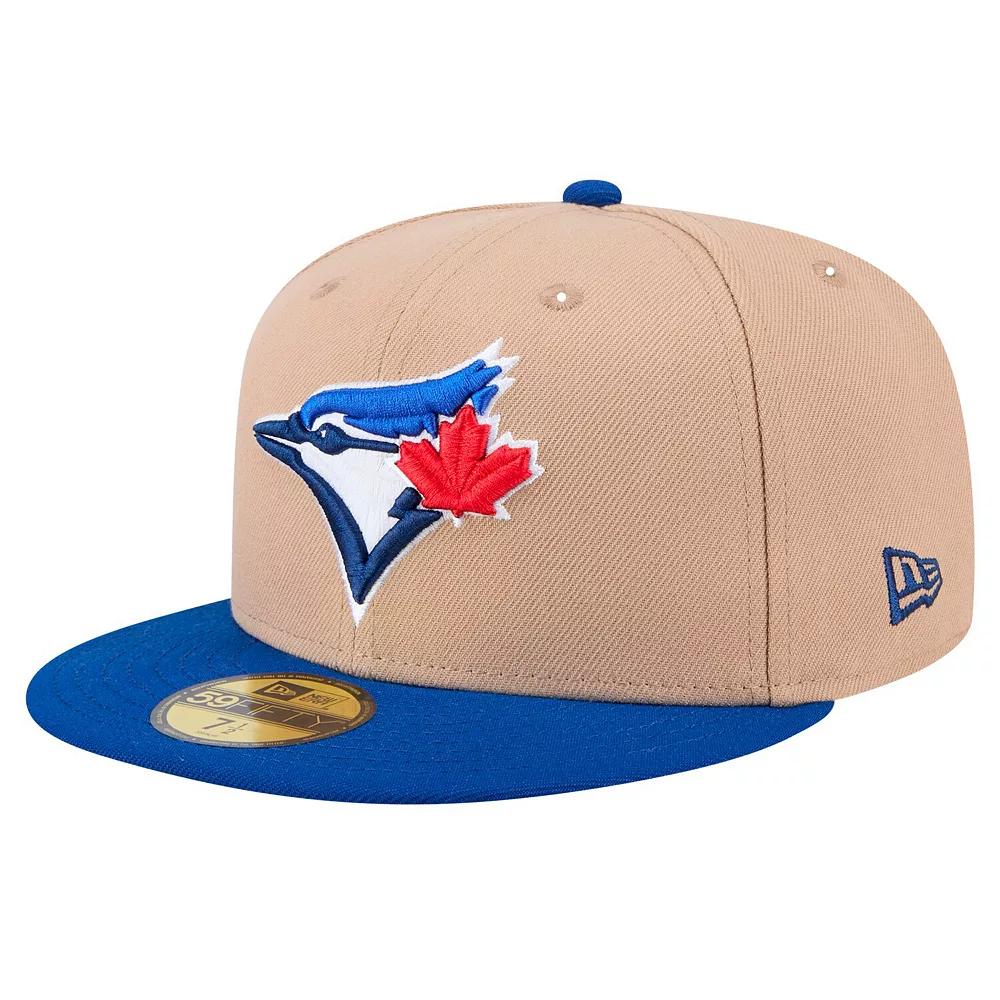 Men's New Era Khaki Toronto Blue Jays 59FIFTY Fitted Hat, Size: 7 3/4, Jay Beig K Product Image