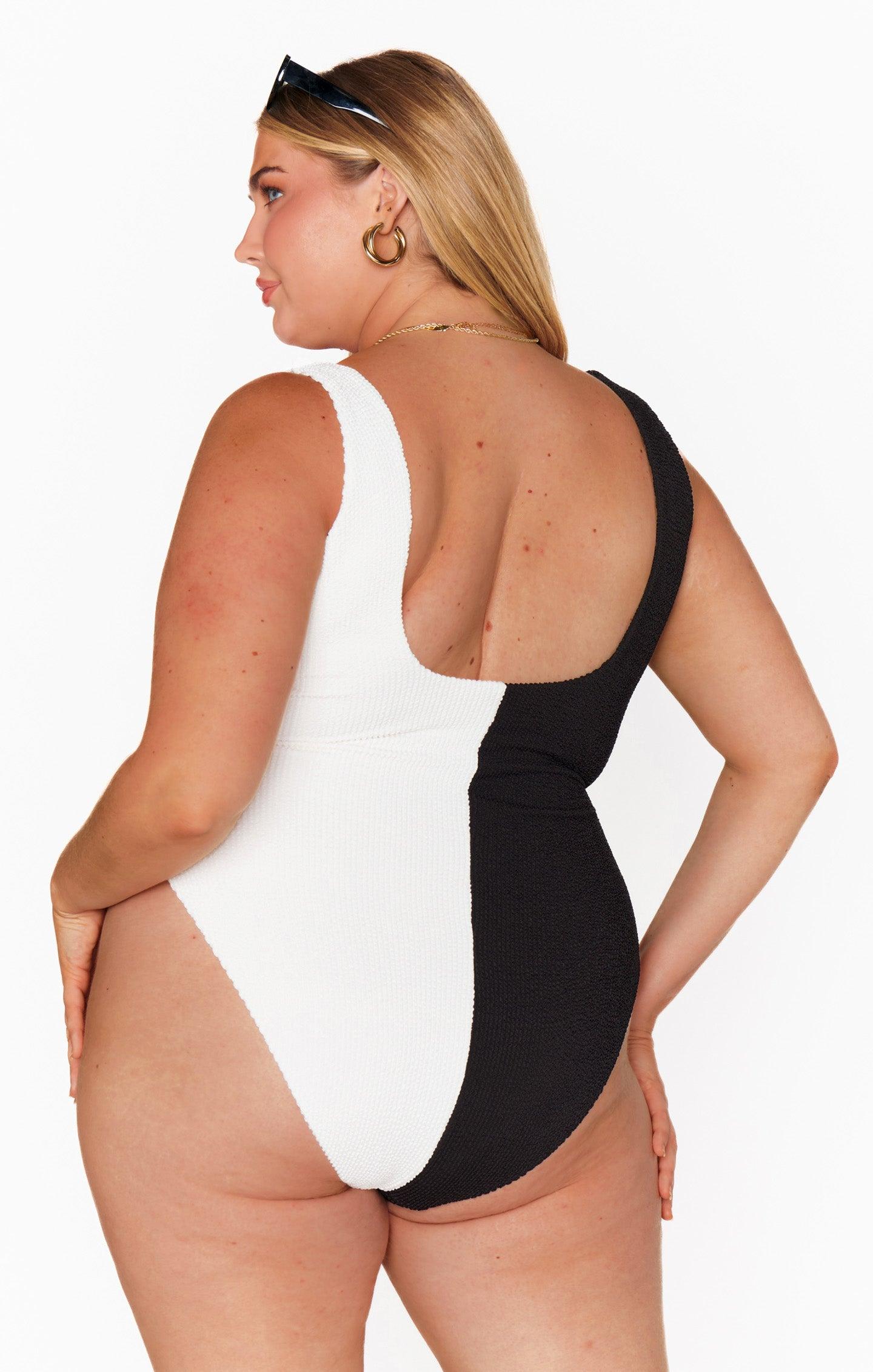 The Scrunch One Piece ~ Domino Colorblock Scrunch Product Image