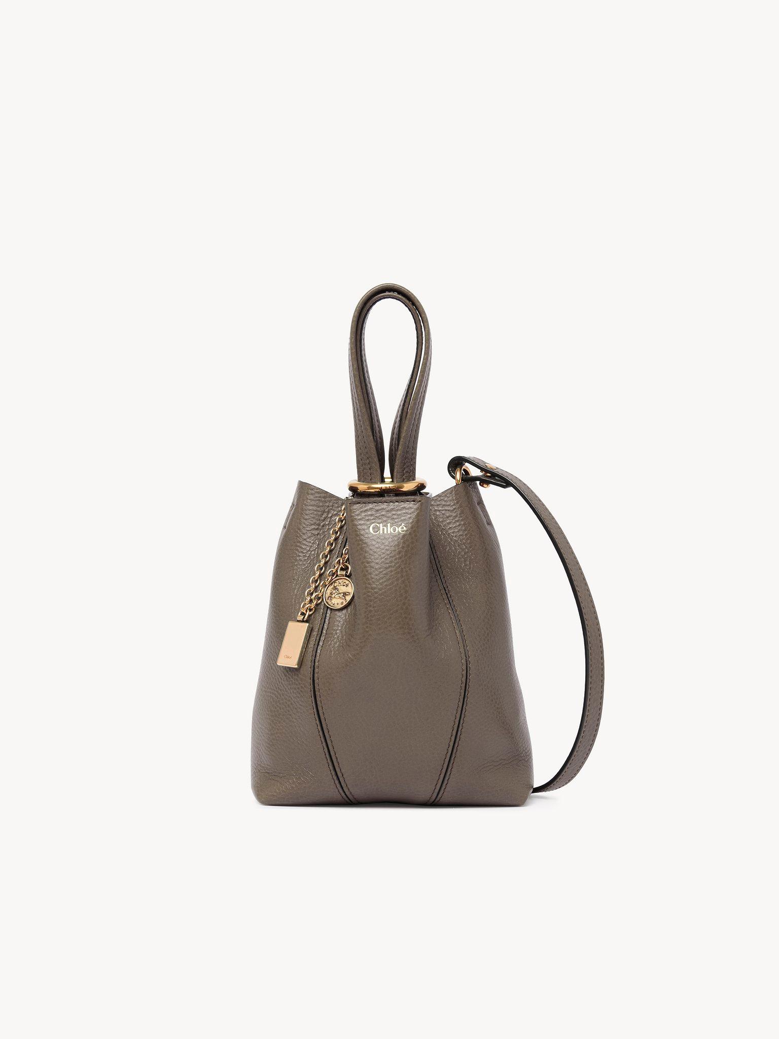 Small Chloé Spin tote bag in grained leather Product Image