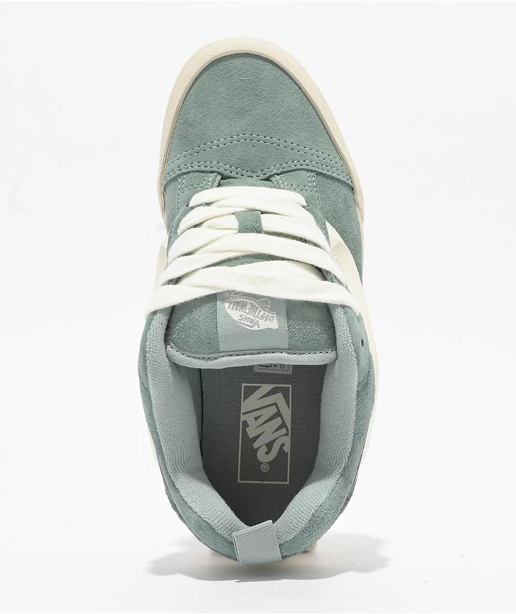 Vans Knu Skool Pig Suede Puritan Grey Skate Shoes Product Image