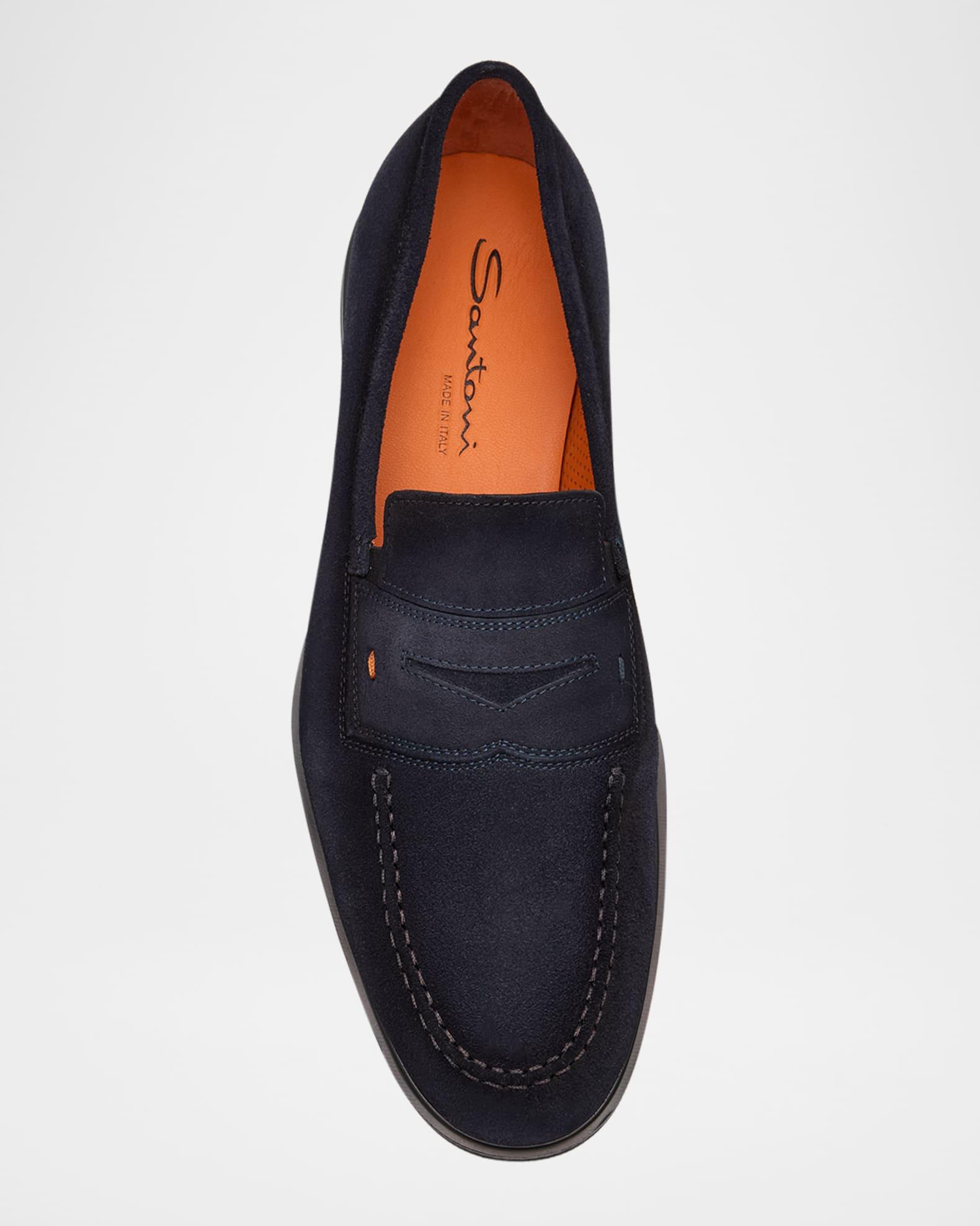 Men's Easy Suede Penny Loafers Product Image