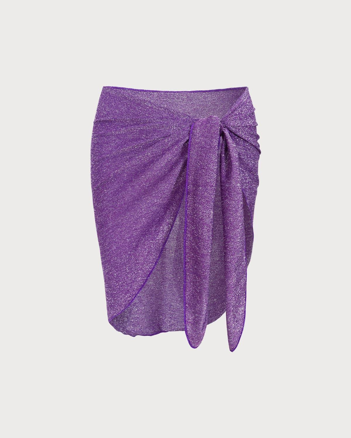 Purple Lurex Glitter Overskirt Product Image