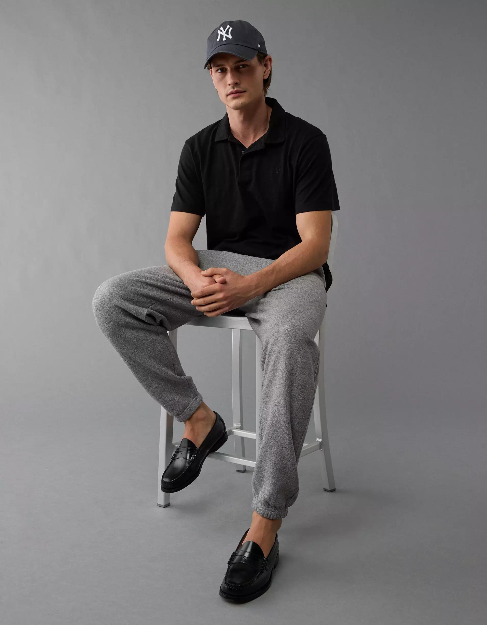 AE Slub Polo Shirt Product Image