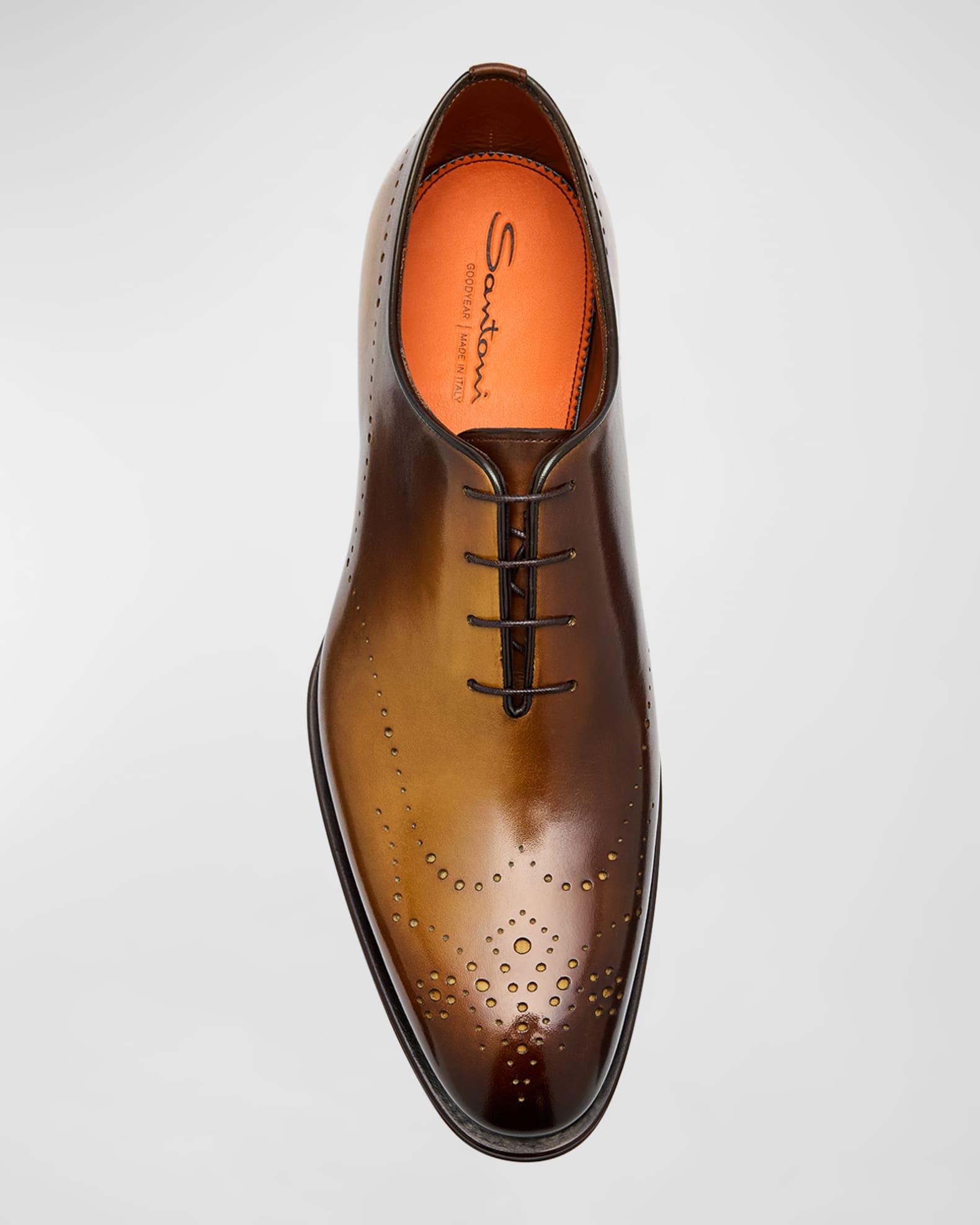 Men's Kaj Bicolor Brogue Leather Oxfords Product Image