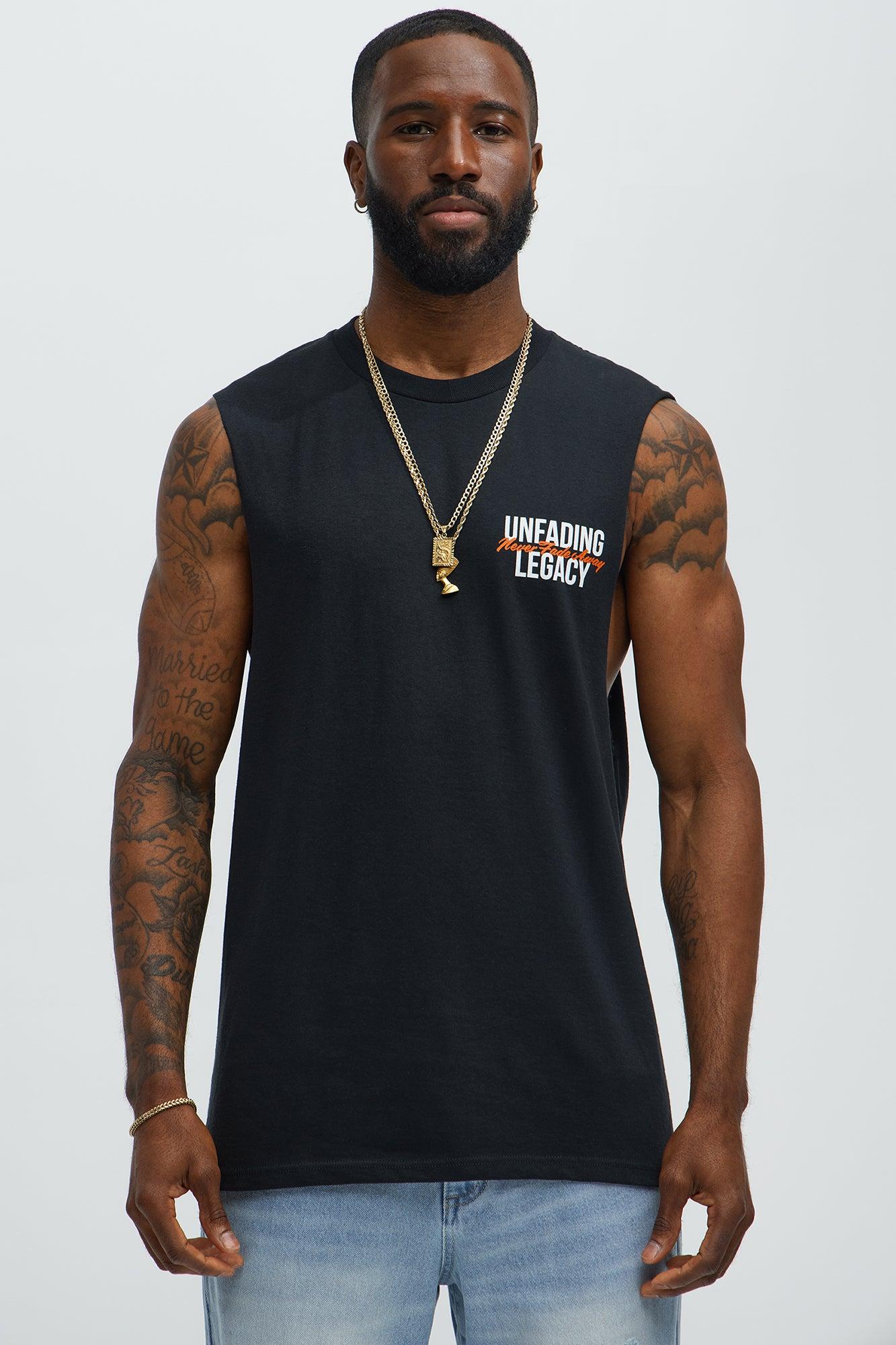 Never Fade Muscle Tee - Black Product Image