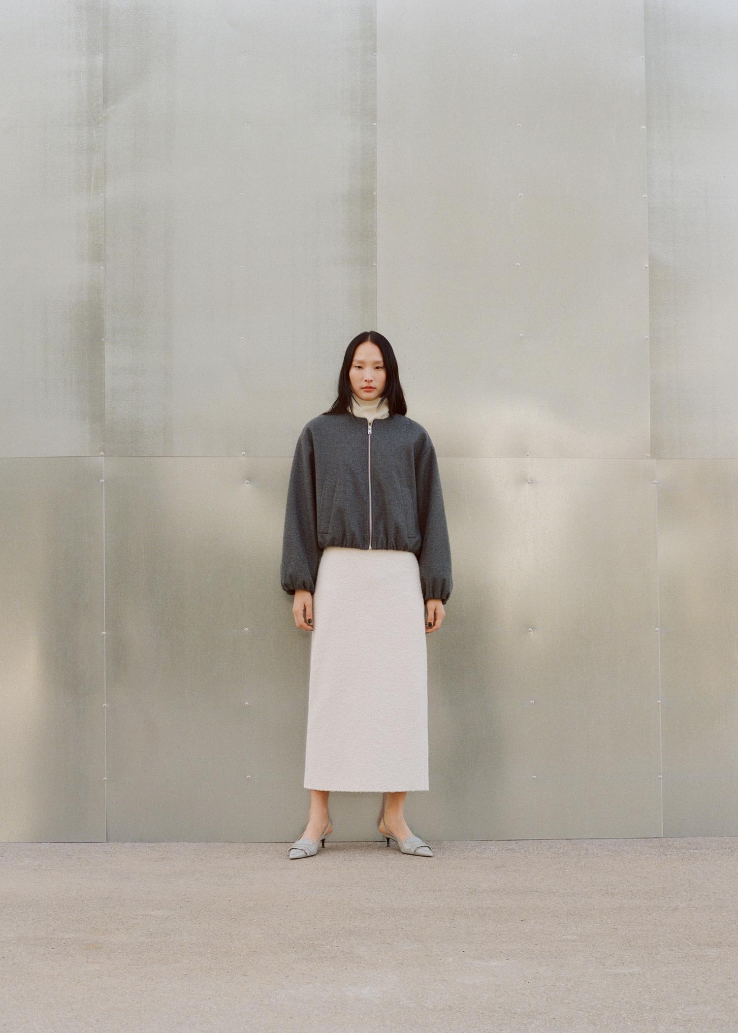 Gathered bomber jacket - Women | MANGO USA Product Image