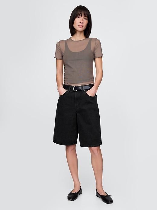 Mesh Crop T-Shirt Product Image