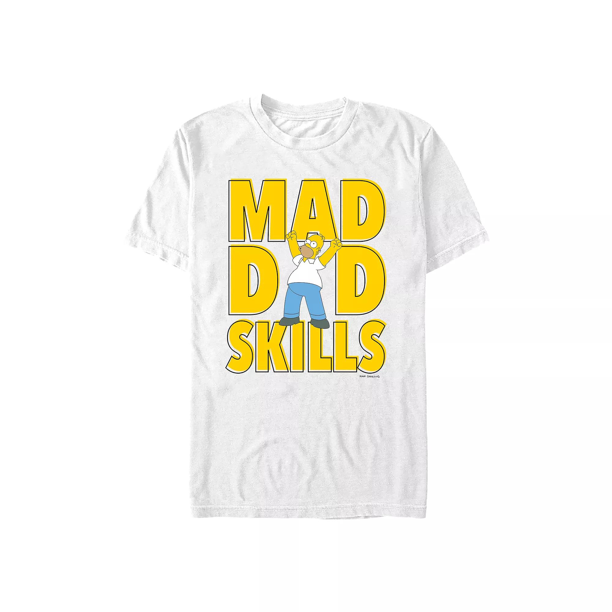 Men's The Simpons Homer Mad Dad Skills Graphic Tee,  Product Image