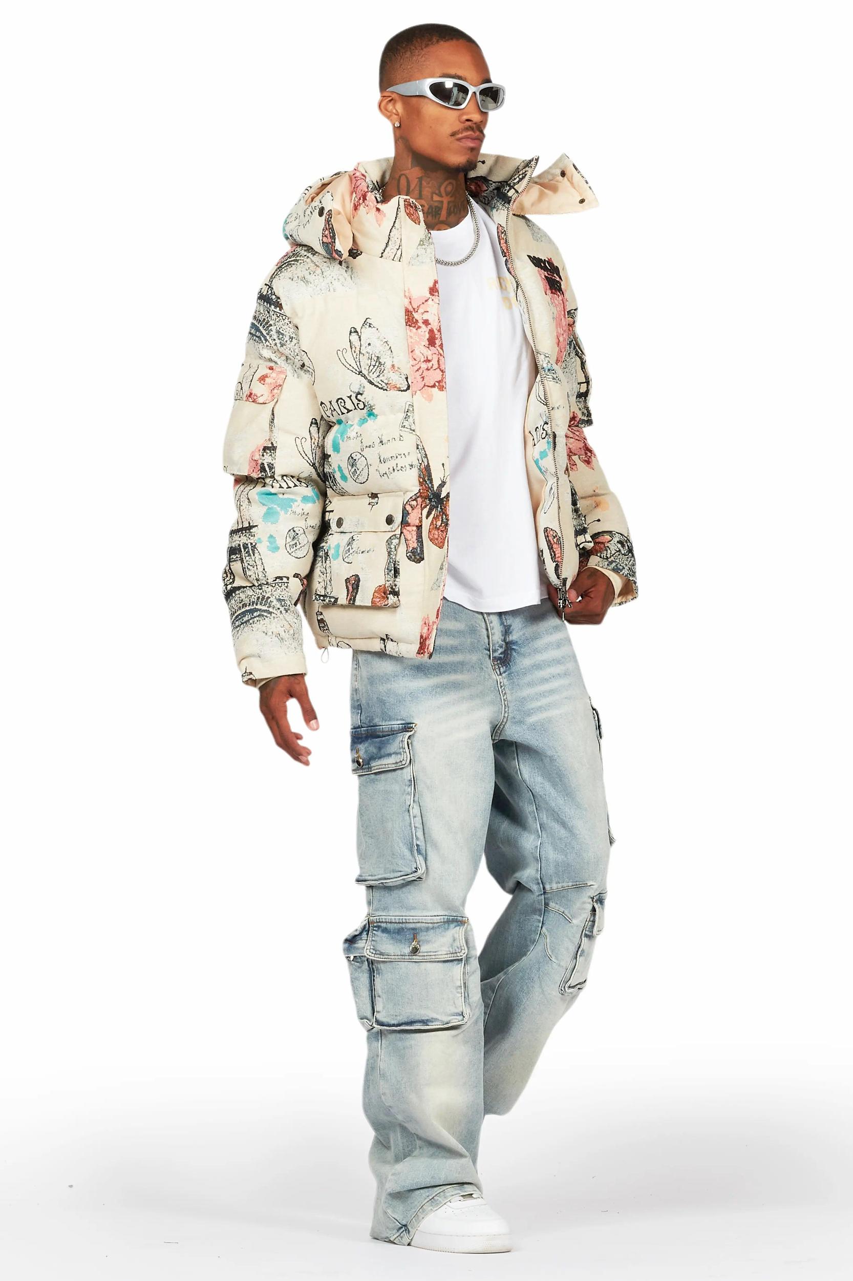 Lenz Blue Baggy Fit Jean Male Product Image