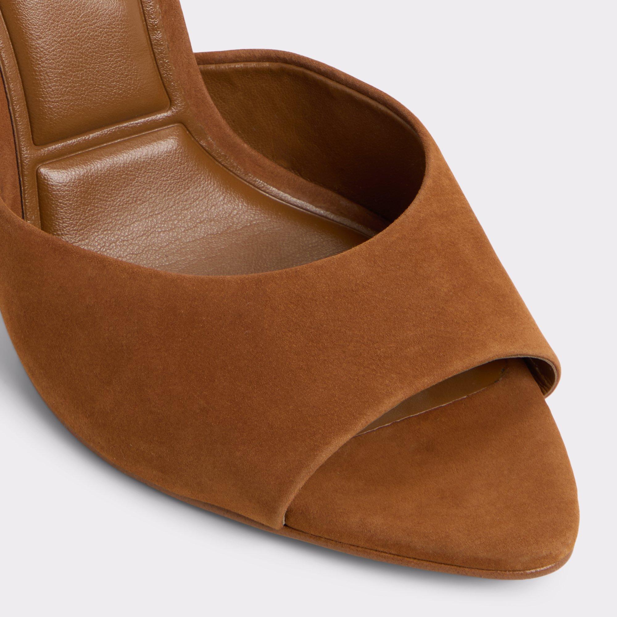Rylea Medium Brown Women's Heeled mules | ALDO US Product Image