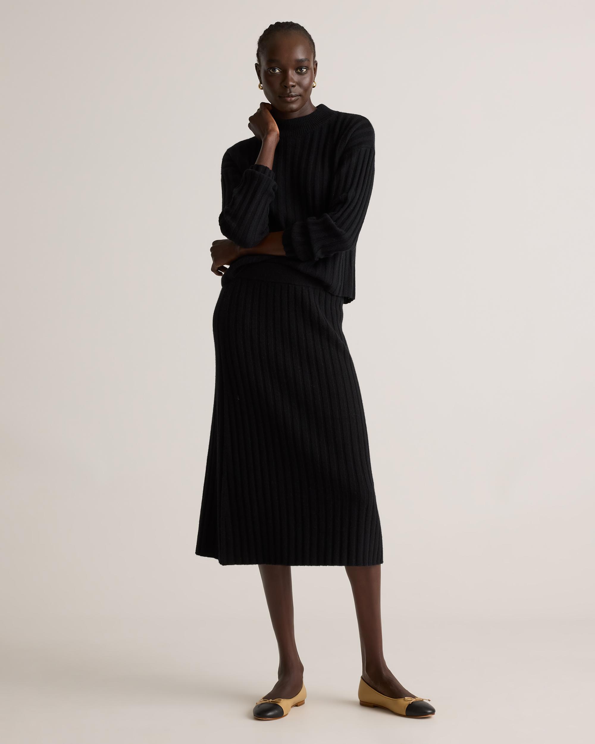 Quince | Women's Mongolian Cashmere Midi Skirt Product Image
