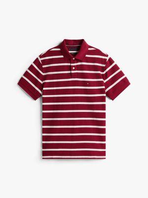 Regular Fit Stripe Wicking Polo Product Image